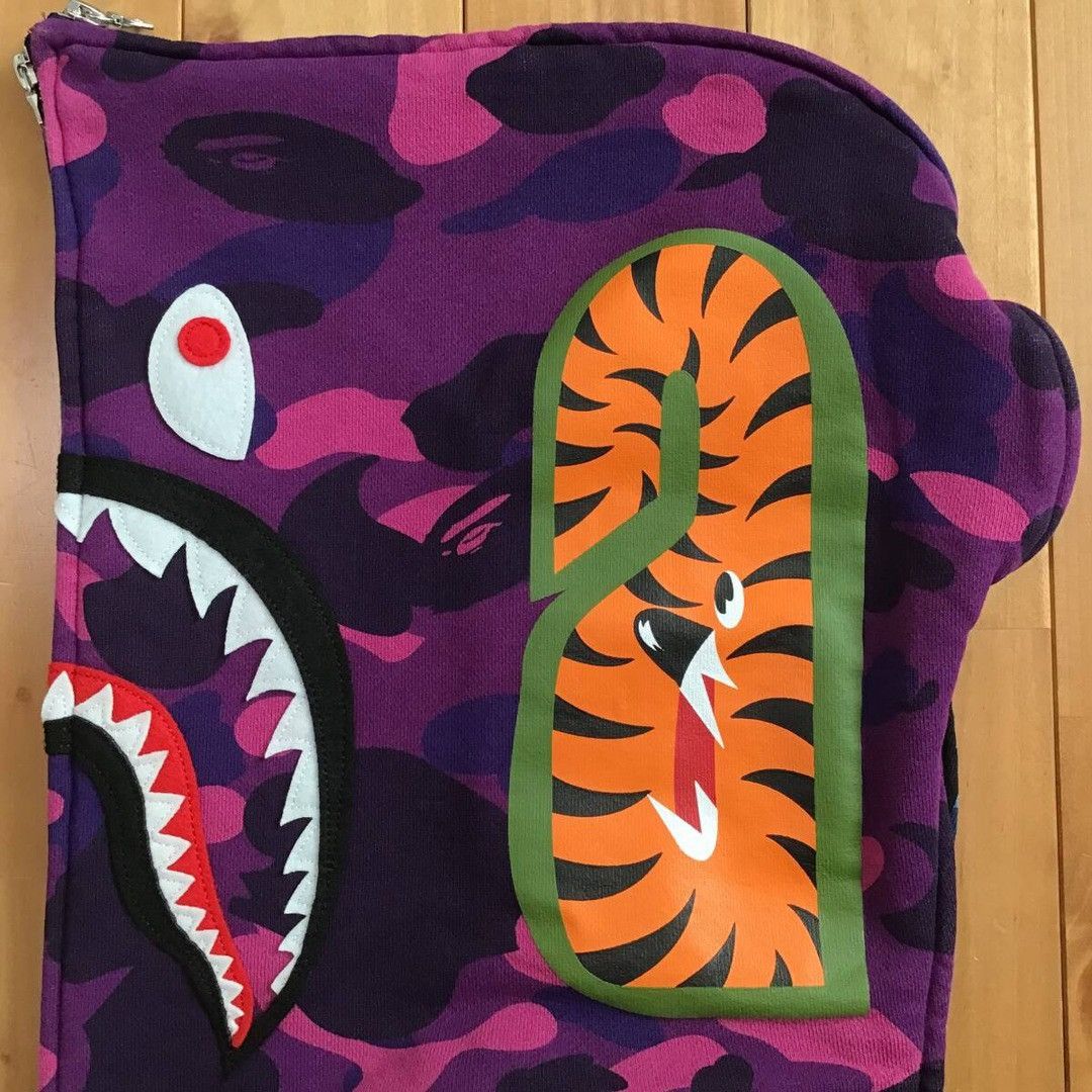Bape BAPE Purple camo x Blue camo separate shark full zip hoodie Size US L / EU 52-54 / 3 - 6 Thumbnail