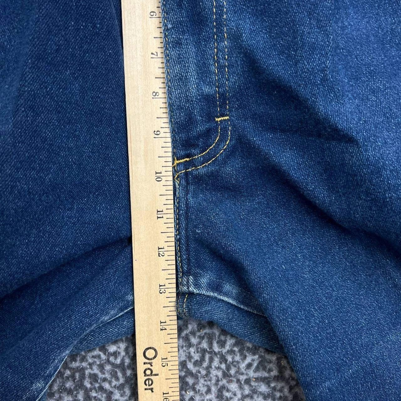Lee Lee Jeans Women 16 Faded Denim Pants Straight Pockets 30x31 Size 30" / US 8 / IT 44 - 7 Thumbnail