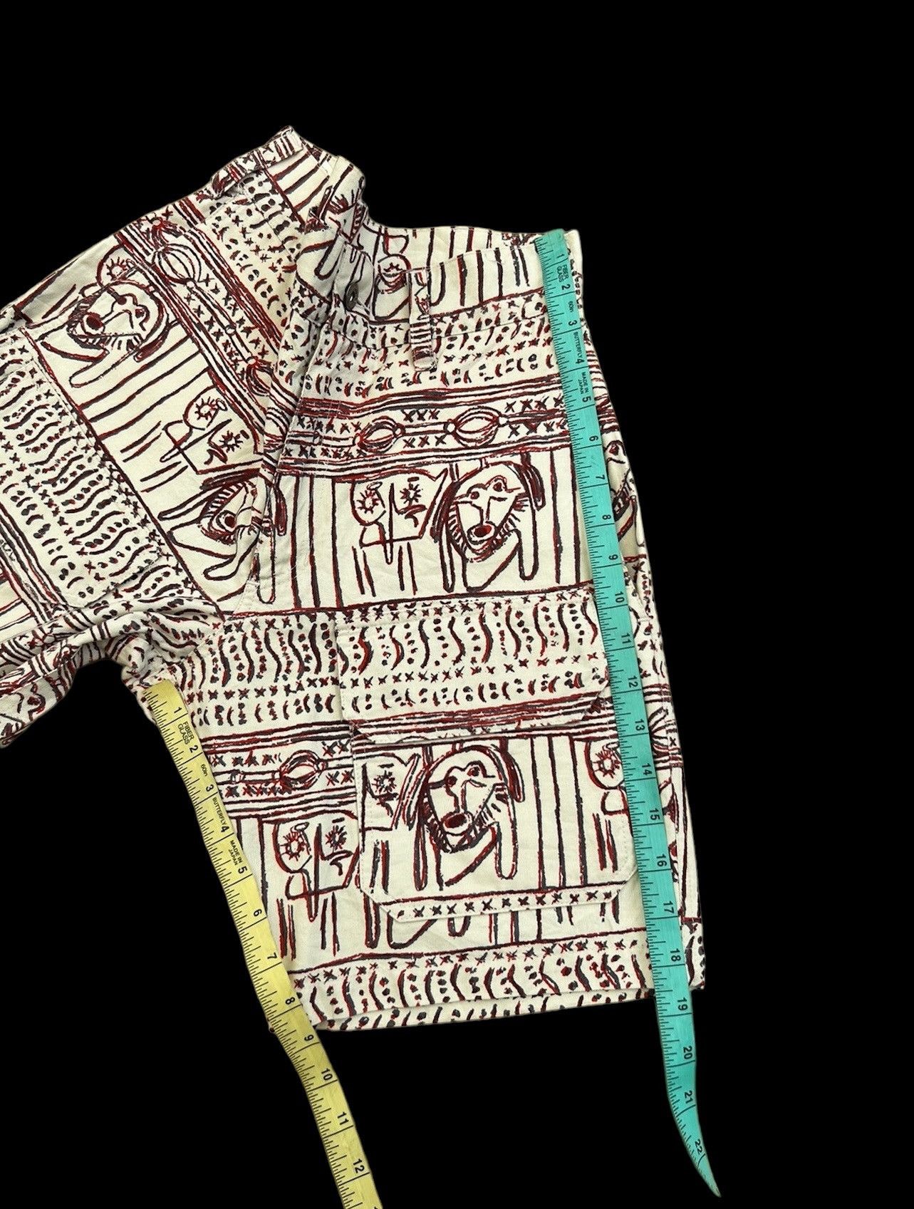 Monitaly Vintage Monitaly Multi Pocket Graffiti Short Pant Size US 29 - 5 Thumbnail