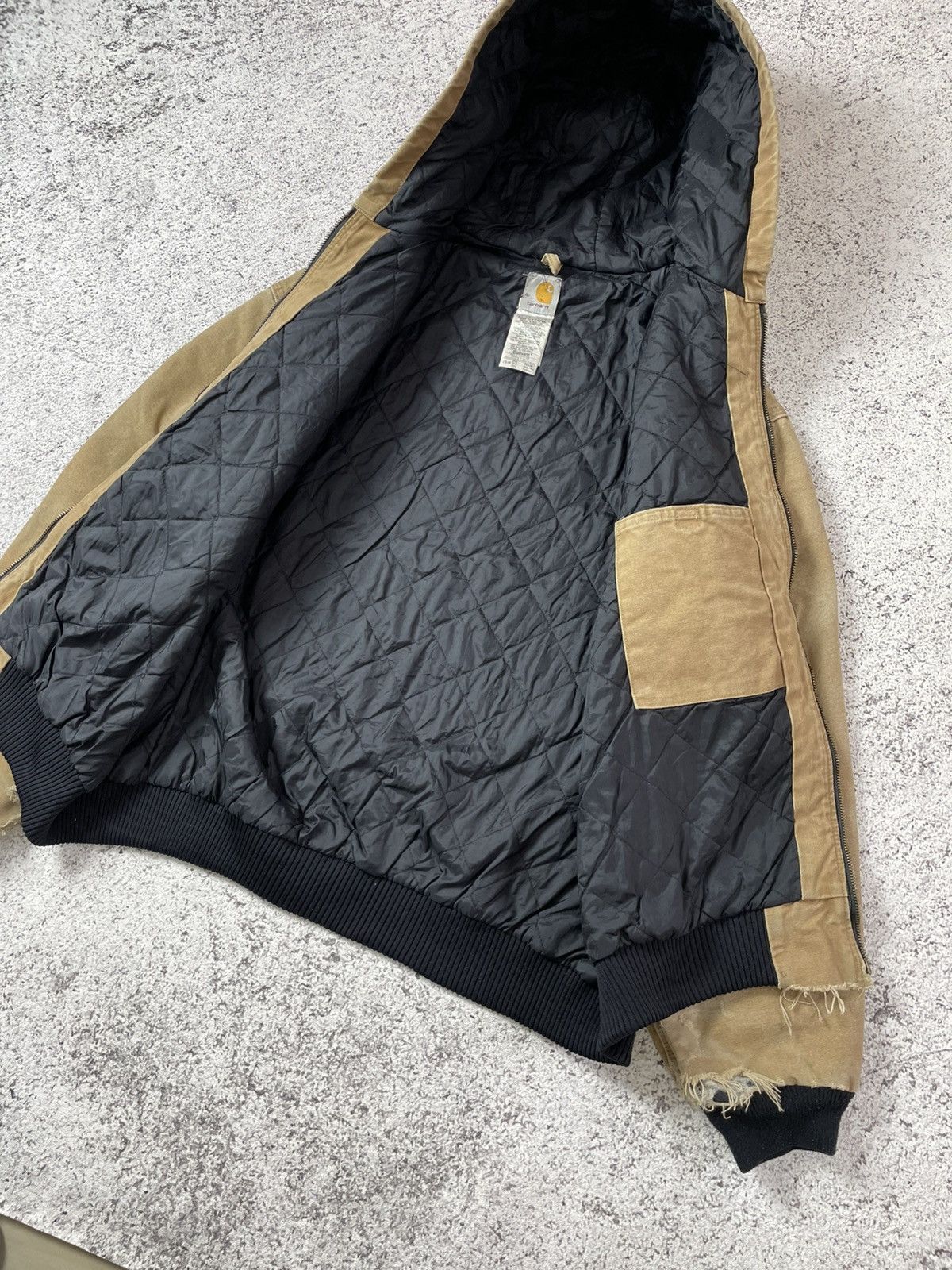 Carhartt THRASHED VINTAGE CARHARTT ACTIVE JACKET 1990s Size US XXL / EU 58 / 5 - 9 Thumbnail