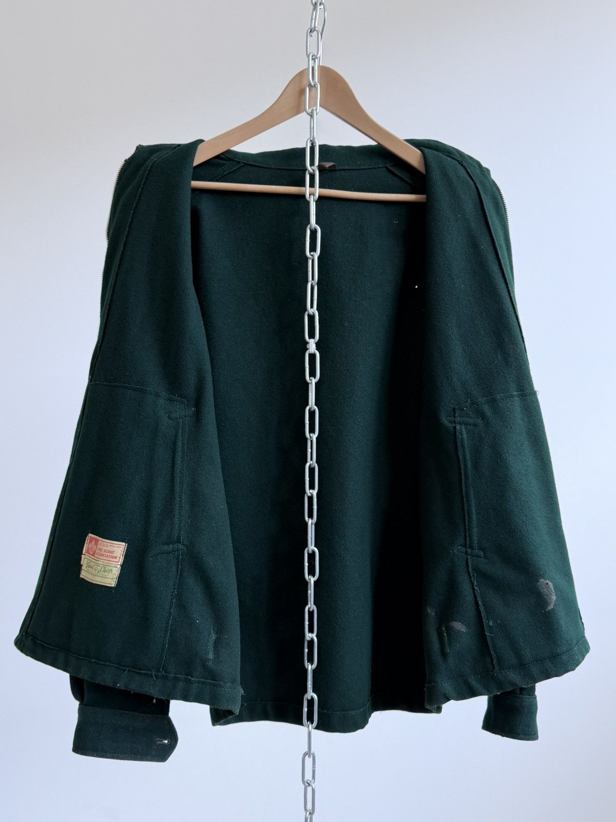 Vintage Vintage 60s British Wool Lightning Zip Full Zip Jacket Size US M / EU 48-50 / 2 - 7 Thumbnail