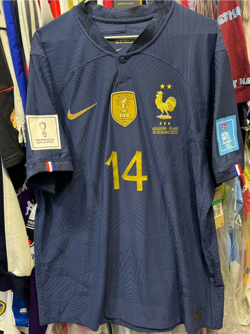 Nike × Sports Specialties France WC2018 player issue home shirt #14 Rabiot (Bnwt) Size US XL / EU 56 / 4 - 1 Thumbnail