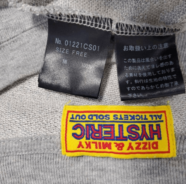 Hysteric Glamour Hysteric Glamour Bear Patch Logo Long Sleeve Sweatshirt Tee Size US L / EU 52-54 / 3 - 5 Thumbnail