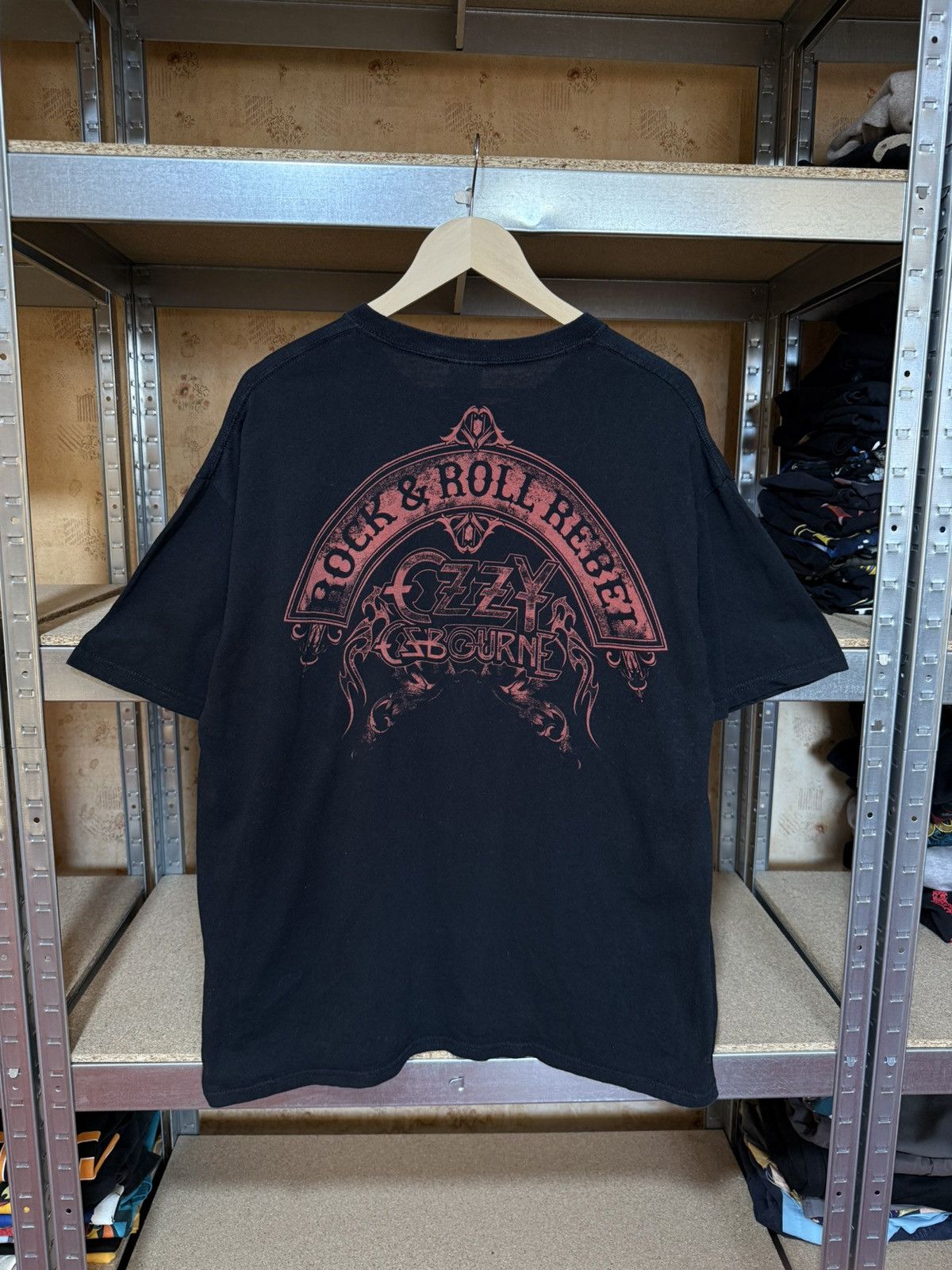 Band Tees Vintage 2010 Ozzy Osbourne Rock&Roll Rebal T-Shirt Size US XL / EU 56 / 4 - 2 Thumbnail