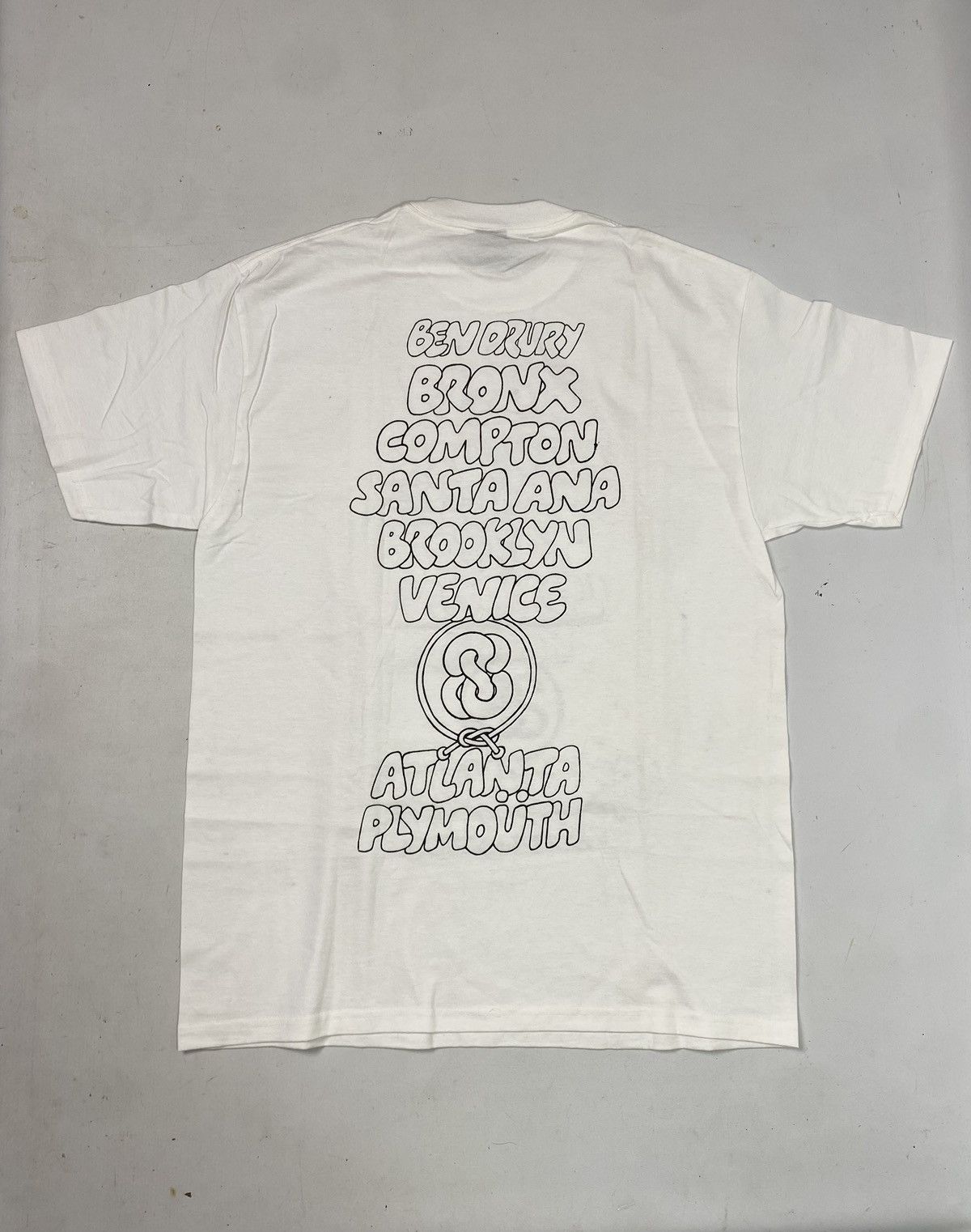 Stussy Stüssy World Tour T-shirt, L, white, new without tags. Size US L / EU 52-54 / 3 - 5 Thumbnail