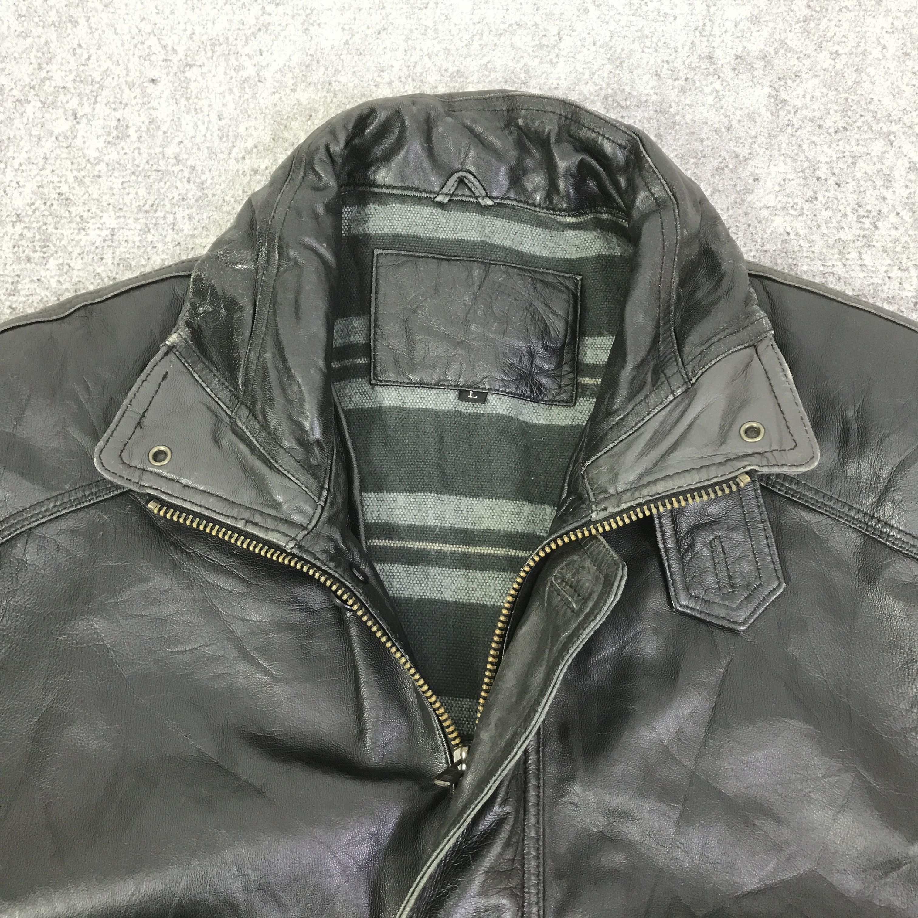 Japanese Brand JAPANESE BRAND LEATHER PARKAS JACKET K123B8 Size US L / EU 52-54 / 3 - 8 Thumbnail