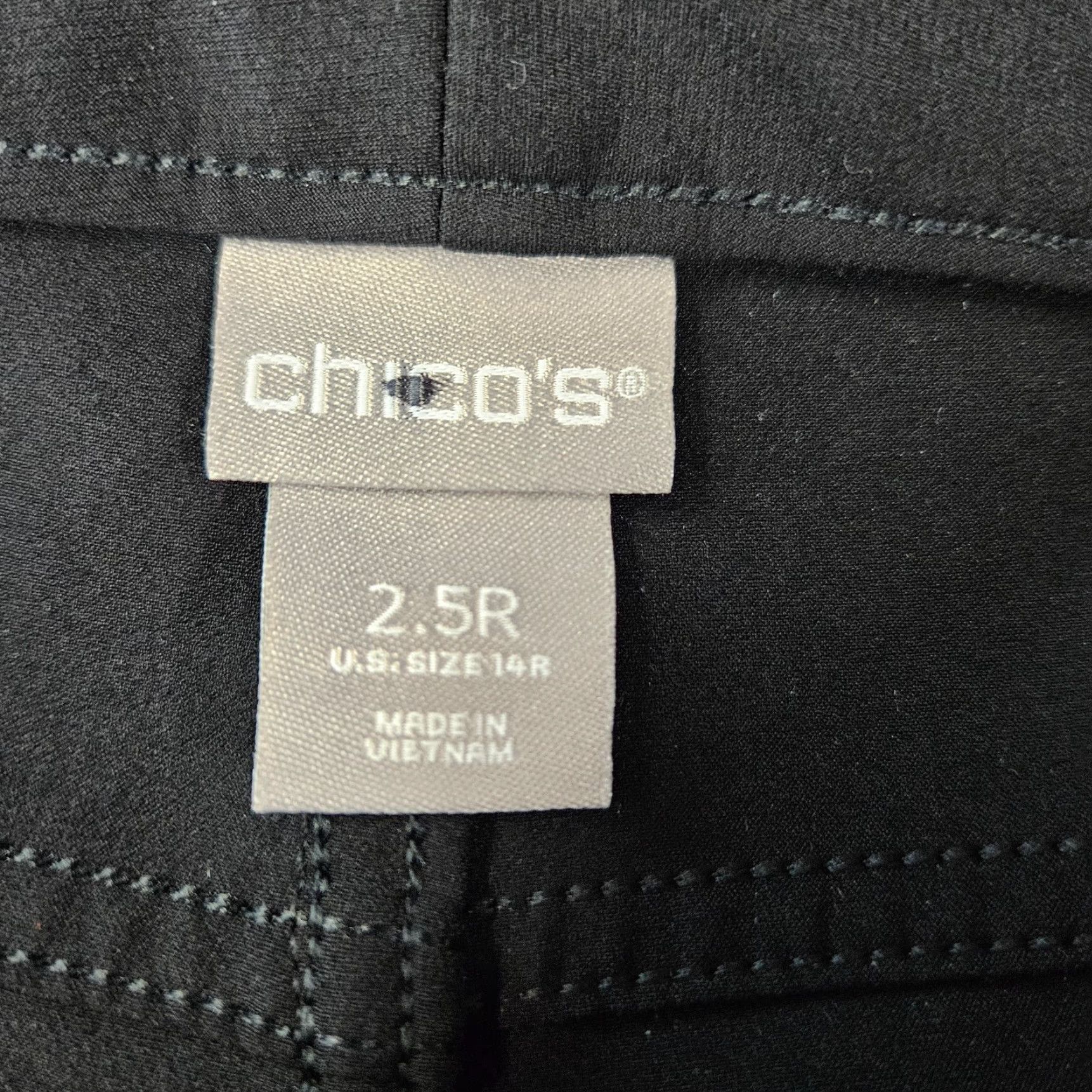 Vintage VINTAGE Chico's Womens Tech Stretch Slim Ankle Pants Sz 14 Black High Rise Womens Slim Ankle Stretch Nylon Spandex 18" Waist 28" Inseam 11.5" Rise Size 36" / US 14 / IT 50 - 7 Thumbnail