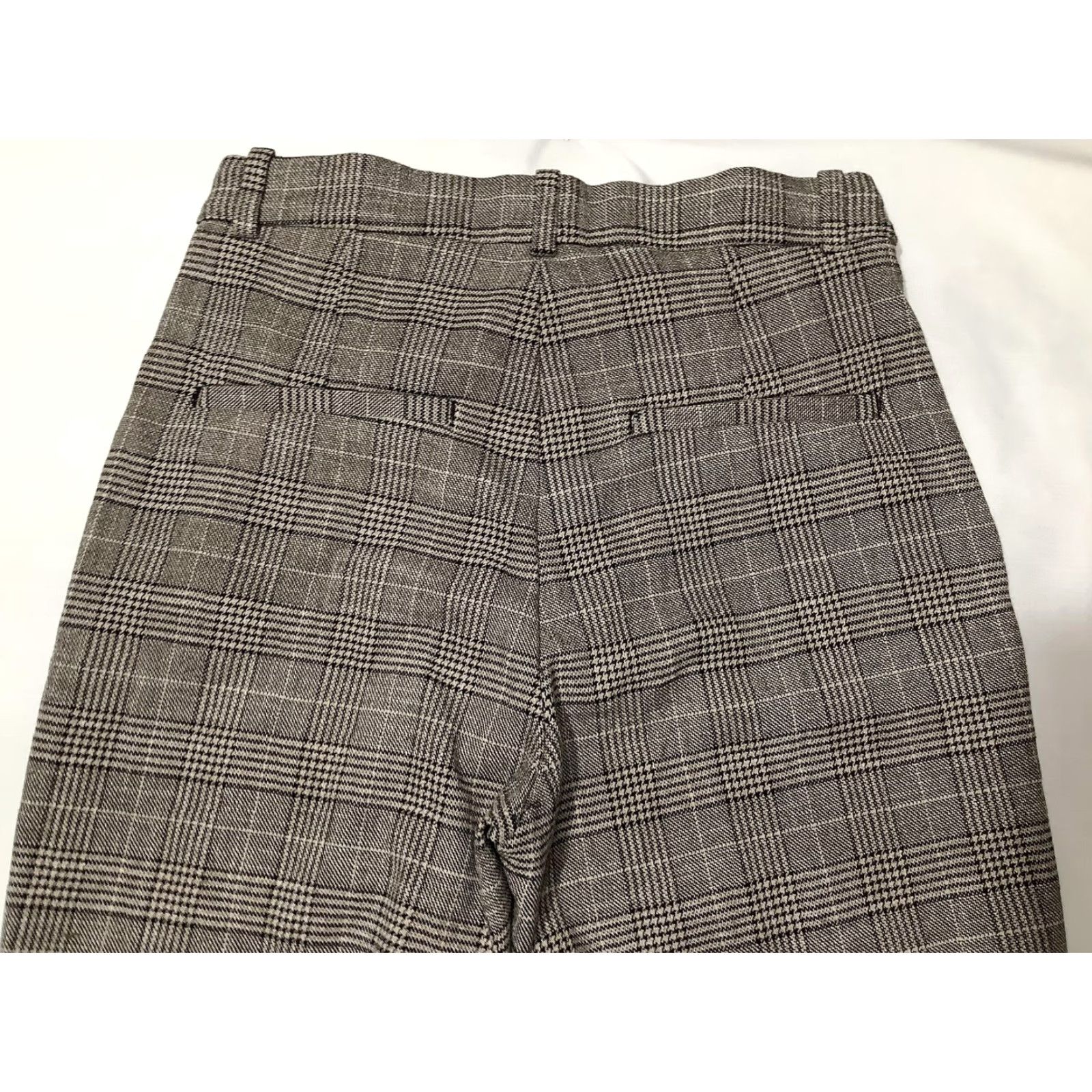 H&M H&M Plaid Tweed Dress Pants Womens 10 Beige Slim Tapered Elastic Waist Career Dress Pants Women Size 32" / US 10 / IT 46 - 7 Thumbnail