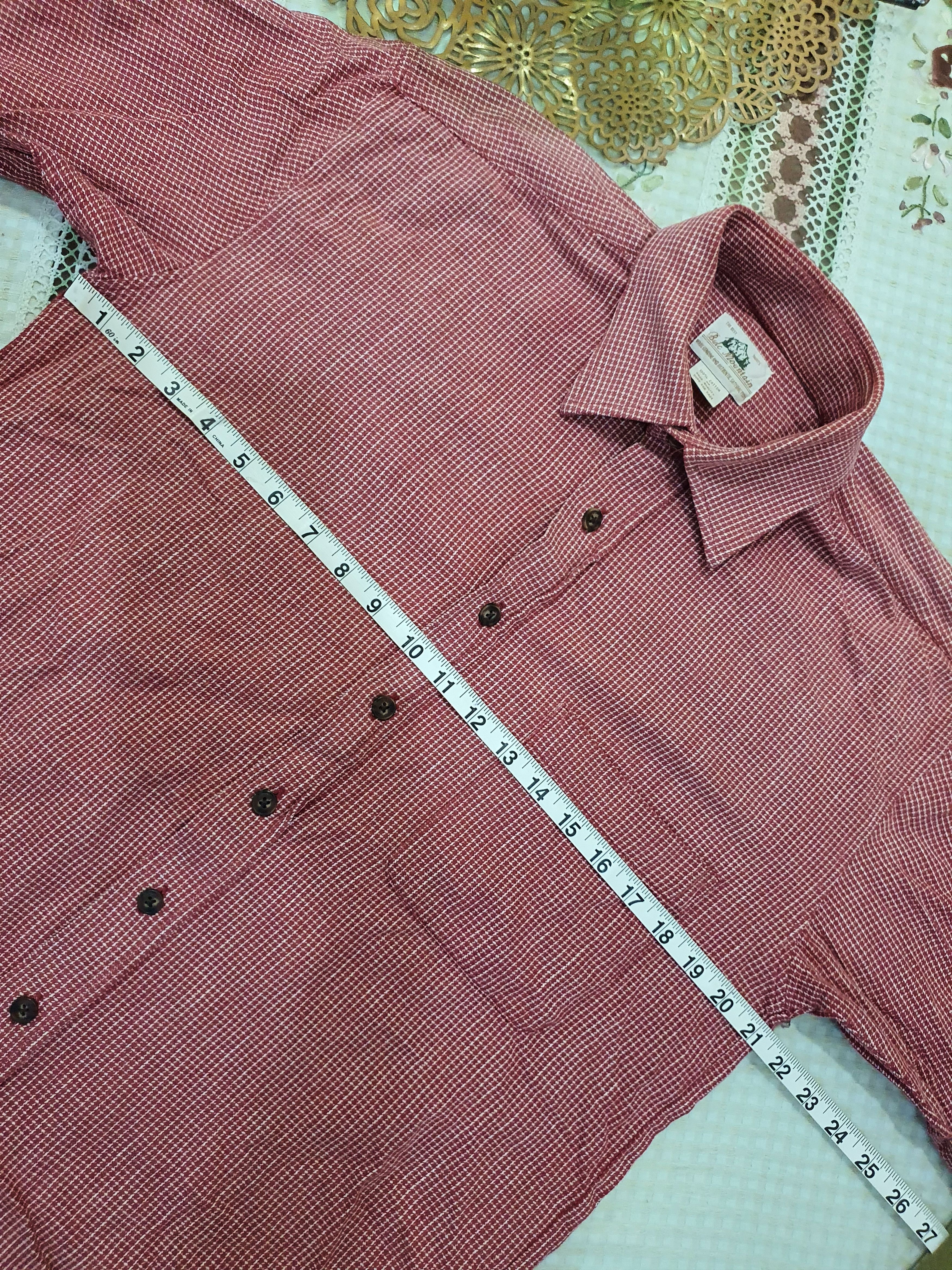 Arrow Duluth Trading Co red thick flannel button-down shirt Size US M / EU 48-50 / 2 - 11 Thumbnail