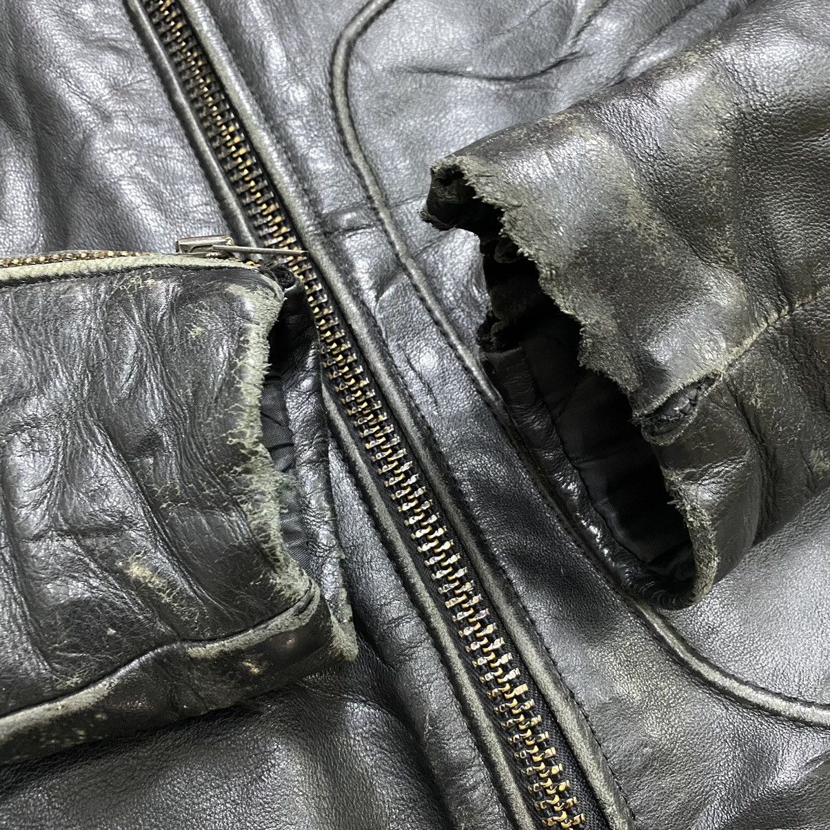 Genuine Leather VINTAGE PROTECH LEATHER APPAREL RIDER JACKET Size US M / EU 48-50 / 2 - 16 Thumbnail