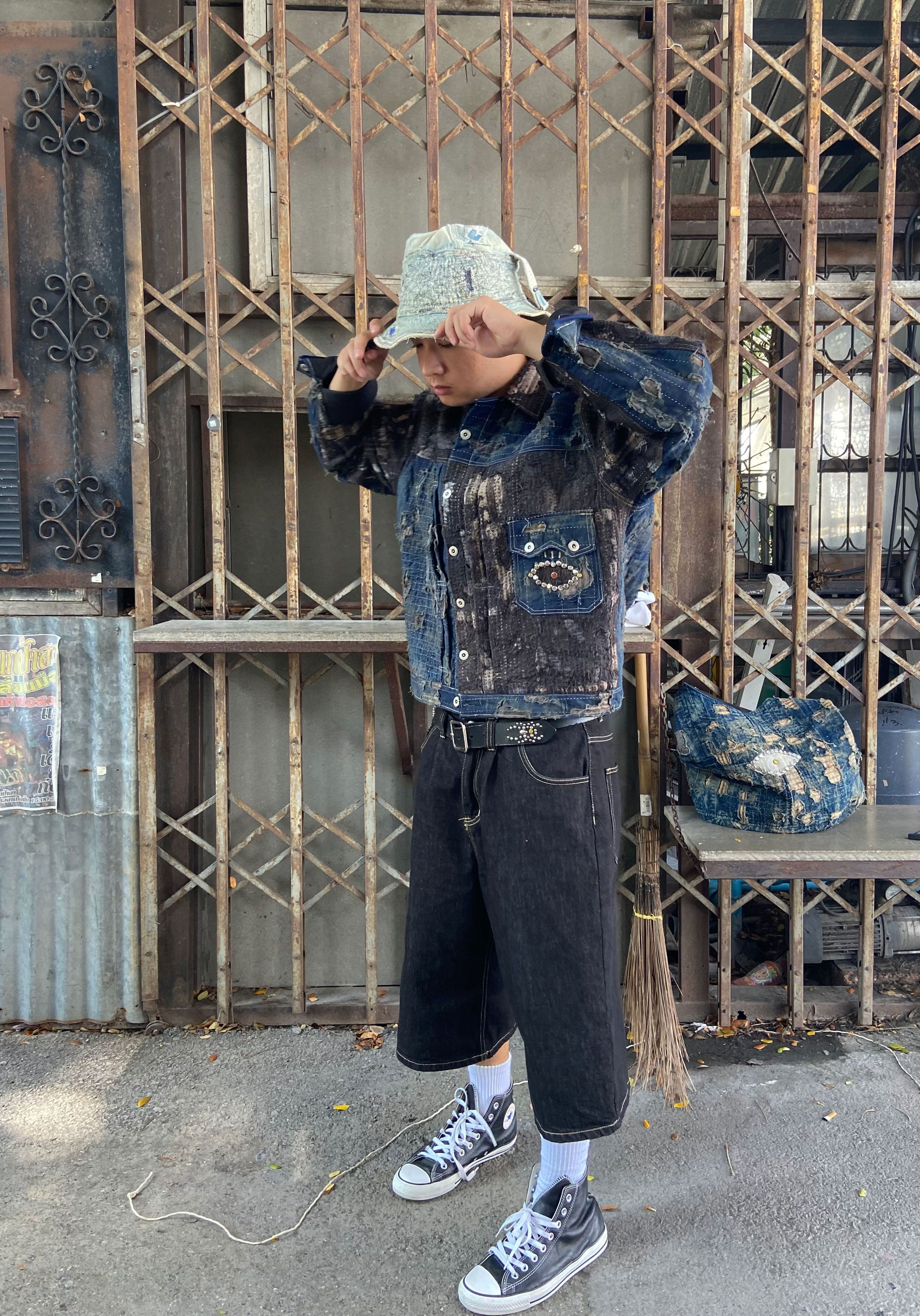 Japanese Brand 1/1 Boro Patchwork Denim Jacket Size US L / EU 52-54 / 3 - 5 Thumbnail
