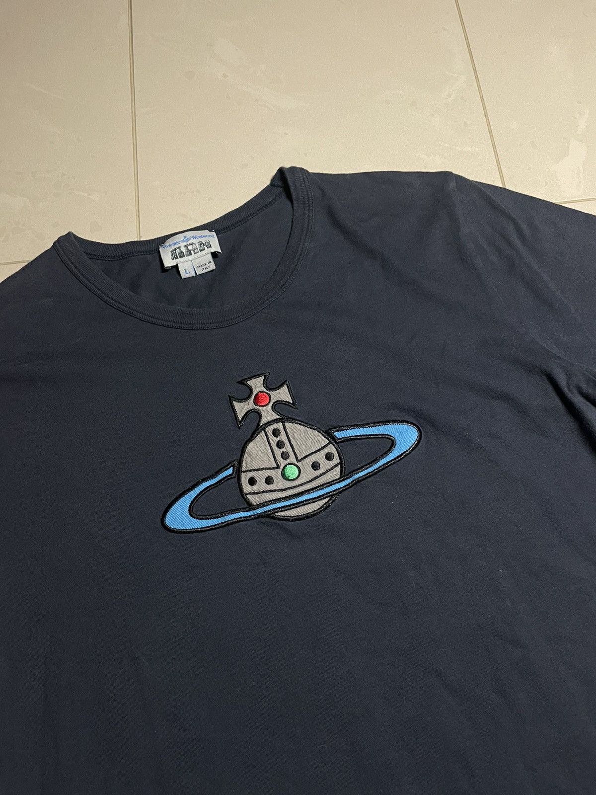 Vivienne Westwood Vivienne westwood t-shirt big logo Size US L / EU 52-54 / 3 - 2 Thumbnail