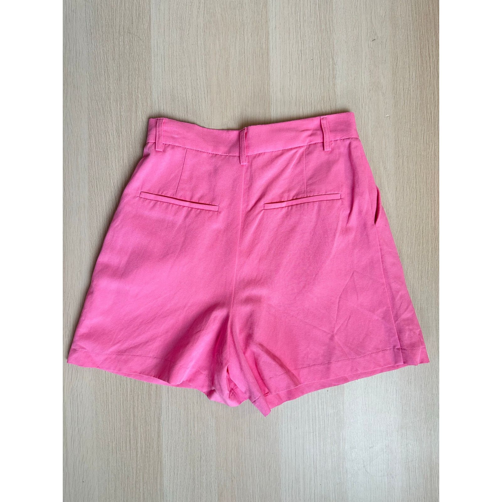 Zara Zara Pink Linen Shorts - Size XS - Mint Size 25" / US 0 / IT 36 - 6 Thumbnail