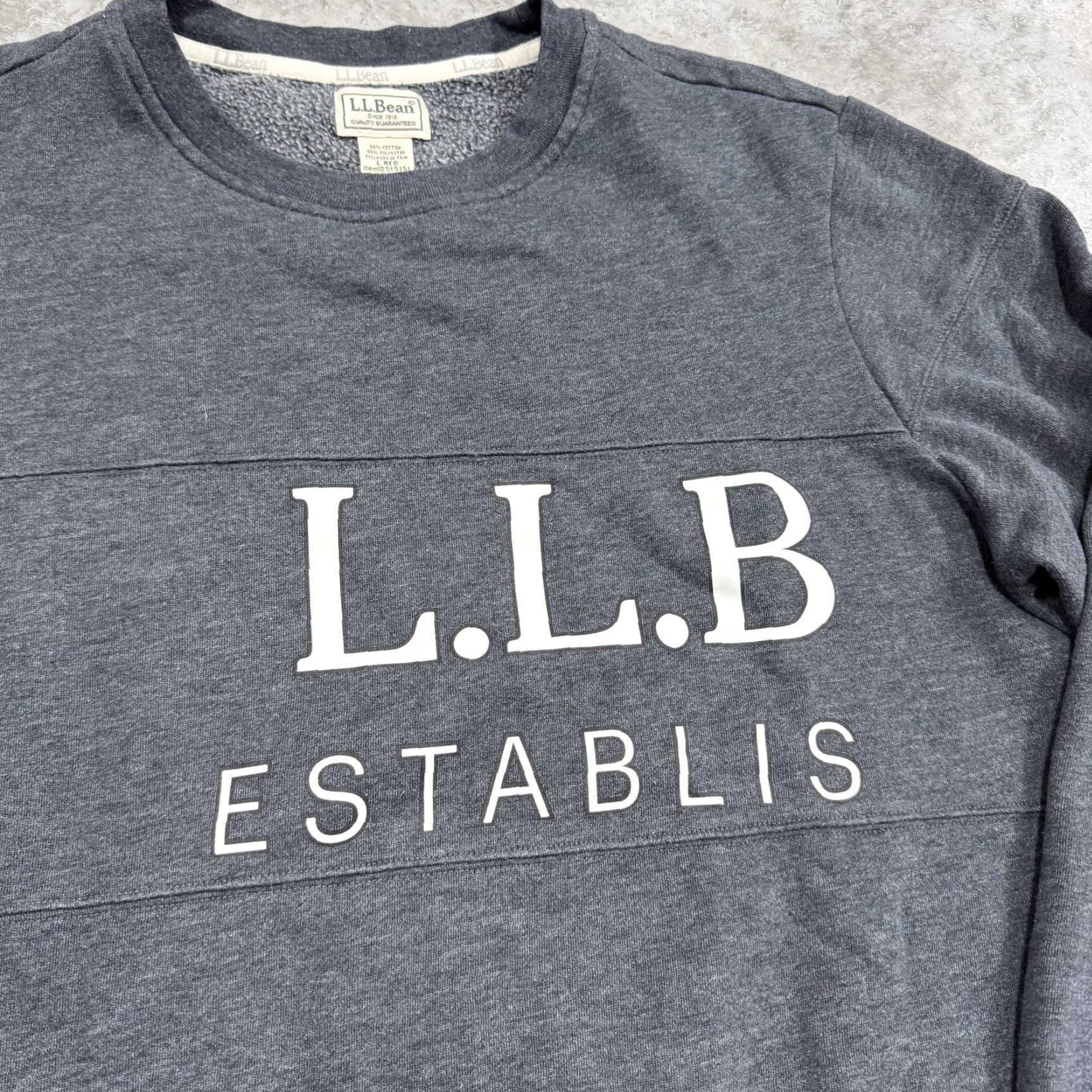 Vintage LL Bean Sweatshirt Mens Large Crewneck Pullover Graphic Print Casual Gray Size US L / EU 52-54 / 3 - 2 Thumbnail
