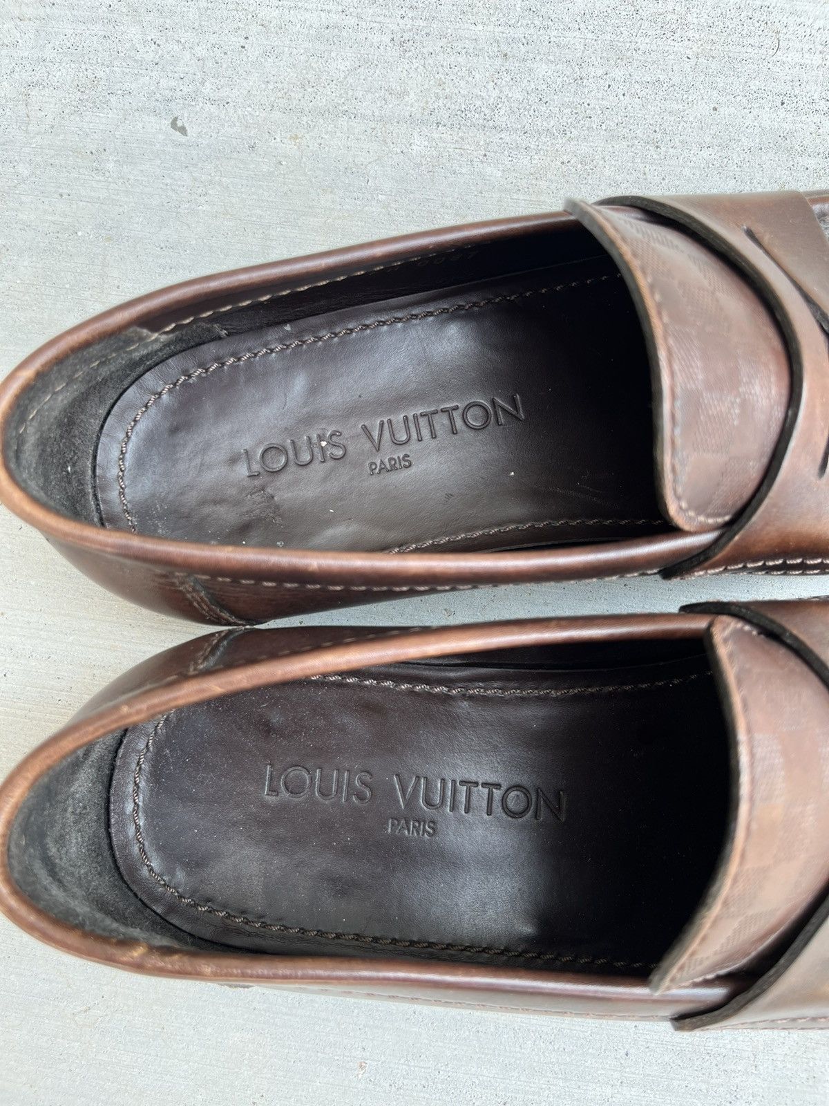 Louis Vuitton Louis Vuitton Damier Loafers 🟫⬜️ Size US 6 / EU 39 - 5 Thumbnail