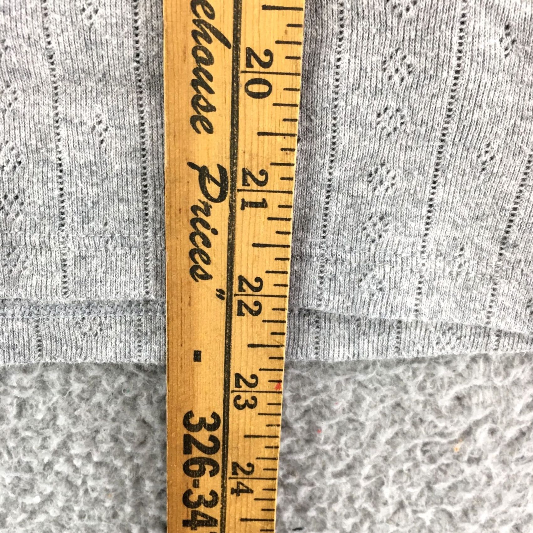 Old Navy Old Navy Pullover Sweater Womens Medium Gray Roundneck Long Sleeve - Knit, Ribbed Eyelet, Cotton Blend, Casual, Regular Fit, Fall/Winter, - Womens Size M / US 6-8 / IT 42-44 - 5 Thumbnail