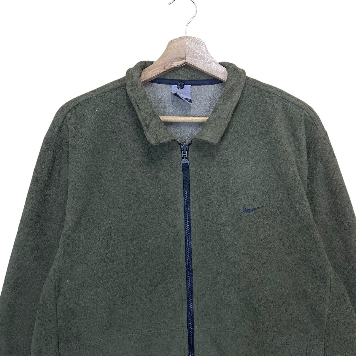 Nike Vintage Nike Small Logo Embroidered Zipper Fleece Size US L / EU 52-54 / 3 - 2 Thumbnail