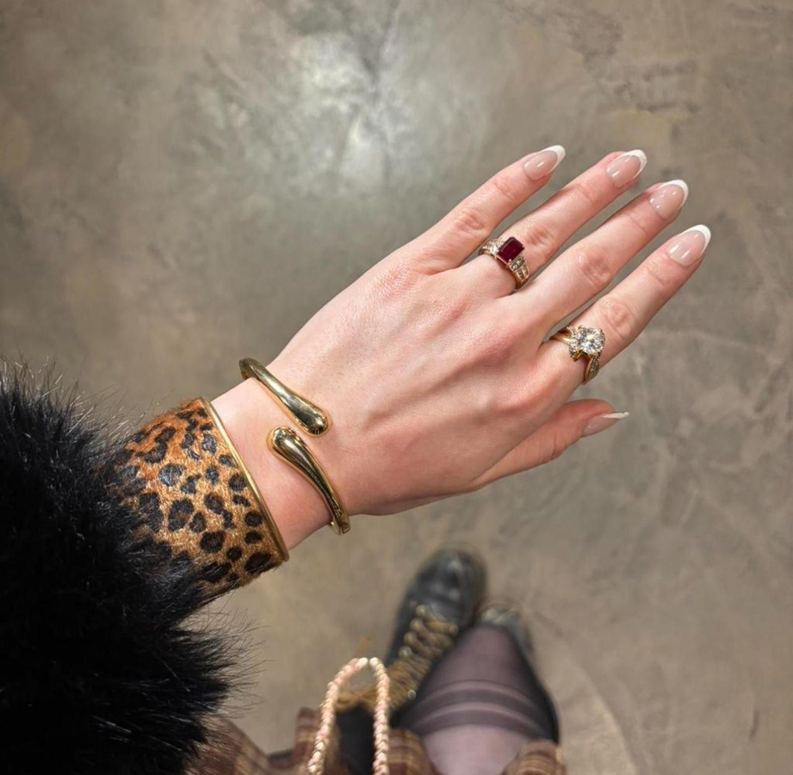 Other Cheetah Leopard Fur Bracelet Jewelry Bangle Adjustable Size ONE SIZE - 2 Thumbnail