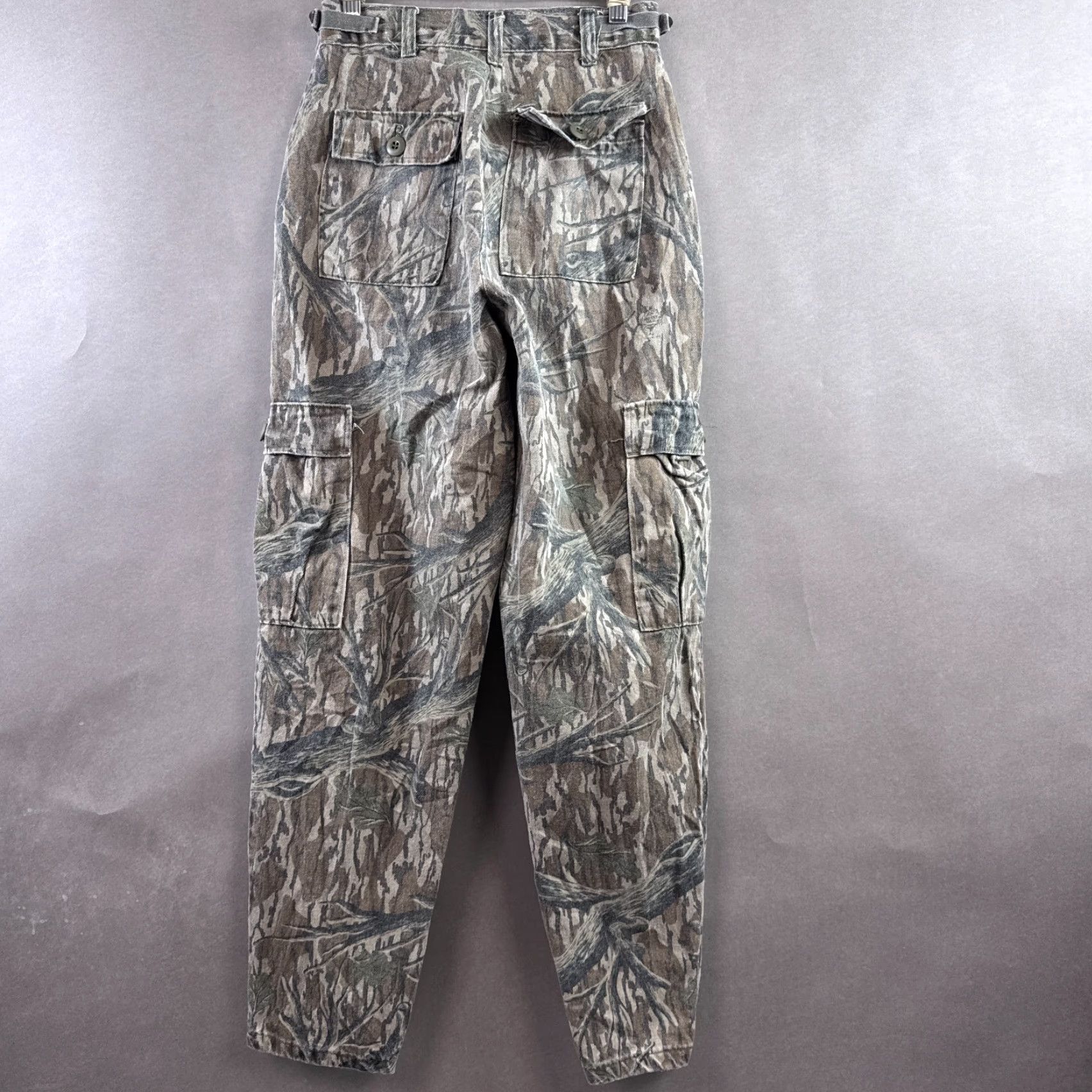 Vintage VINTAGE Mossy Oak Pants Mens 26x30 Cargo Denim Hunting Camo Streetwear Size US 29 - 3 Thumbnail