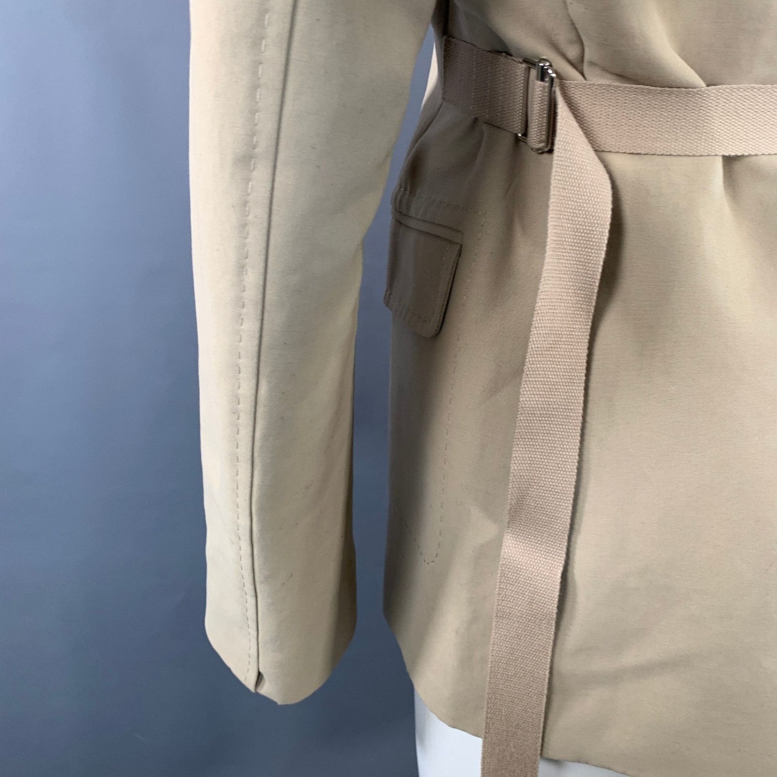 Jacquemus JACQUEMUS LE CHOUCHOU Beige Cotton Notch Lapel Sport Coat Size 40R - 4 Thumbnail