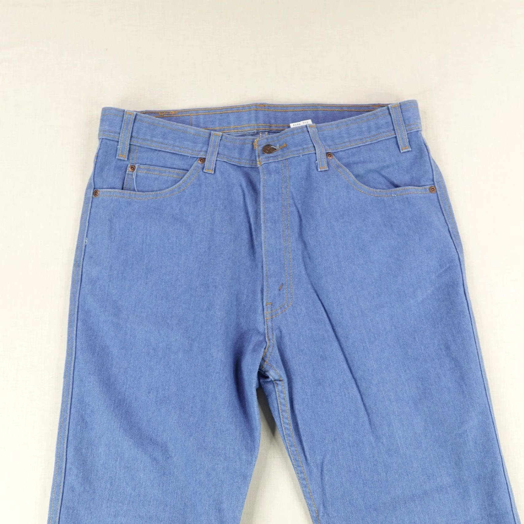 Levi's VINTAGE Levis Jeans 36x29 Blue Denim Bootcut Western Brown Tab Y2K 2000 Mens Size US 34 / EU 50 - 2 Thumbnail