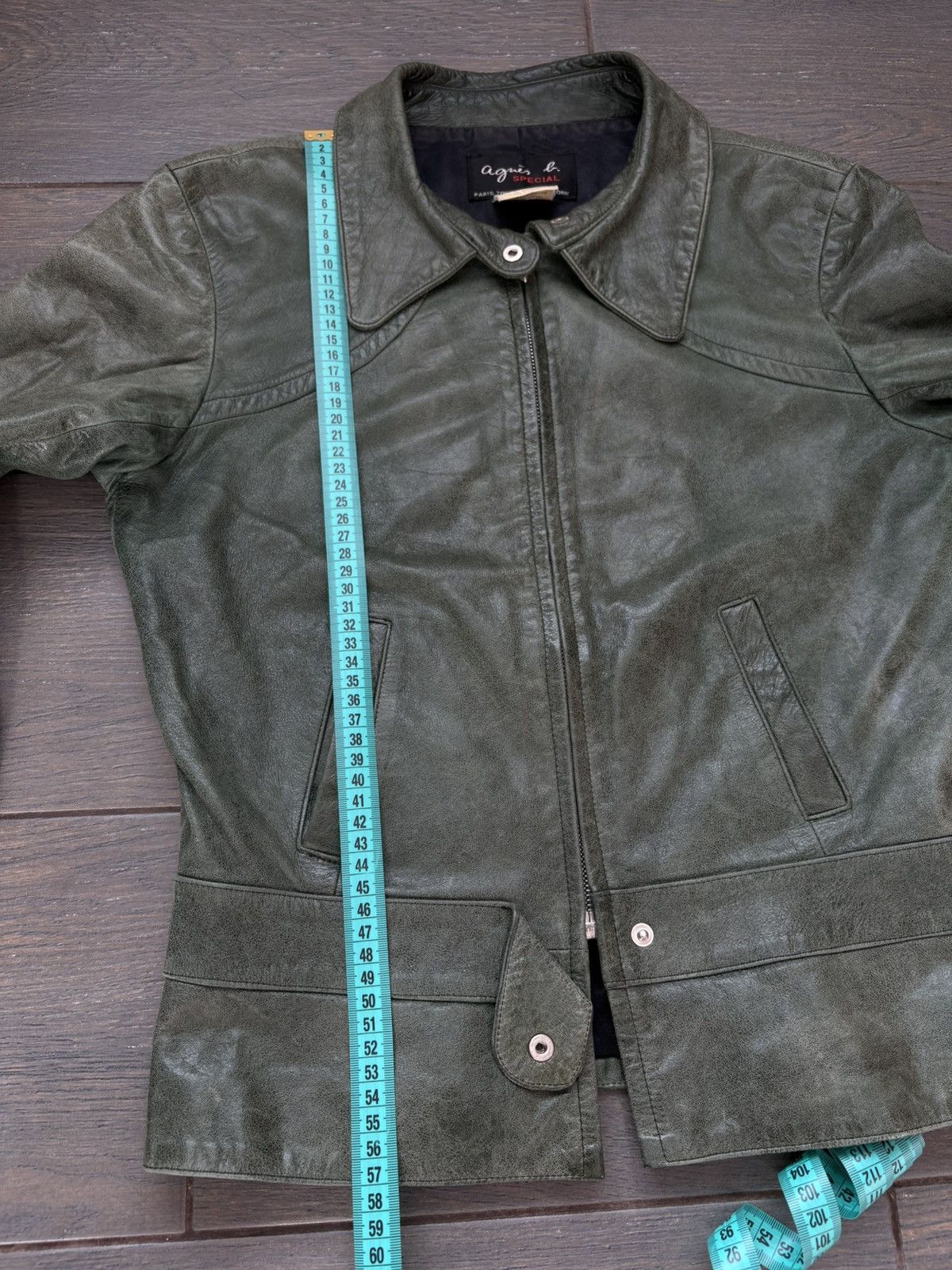 agnes b. Agnes B. Special Cattle Skin Leather Jacket Women's size S Size S / US 4 / IT 40 - 22 Thumbnail