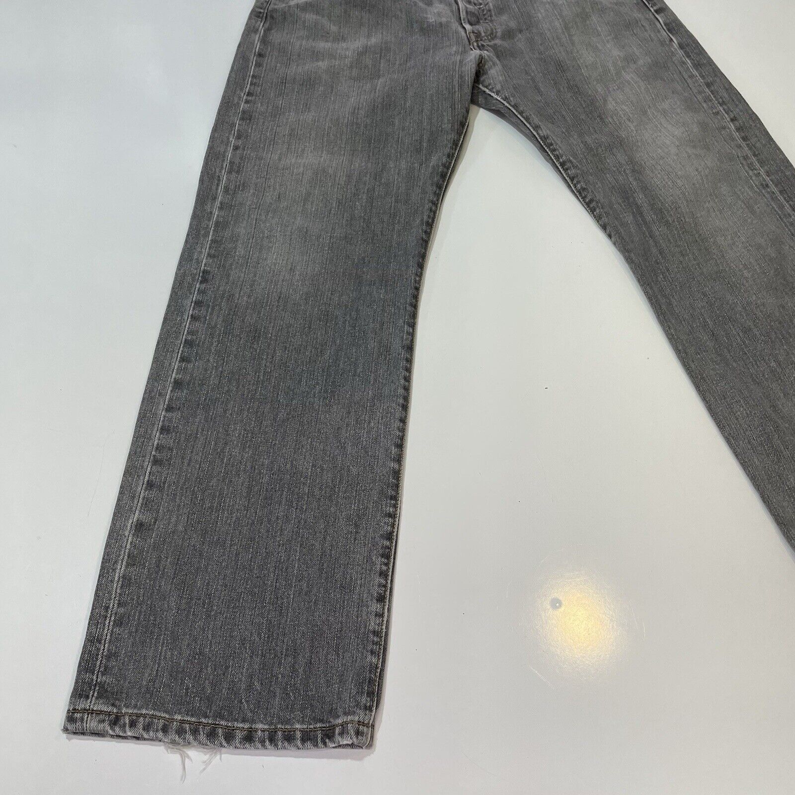 Levi's Levis 501 Denim Jeans Mens 34x30 Black Straight Button Fly Size US 34 / EU 50 - 3 Thumbnail