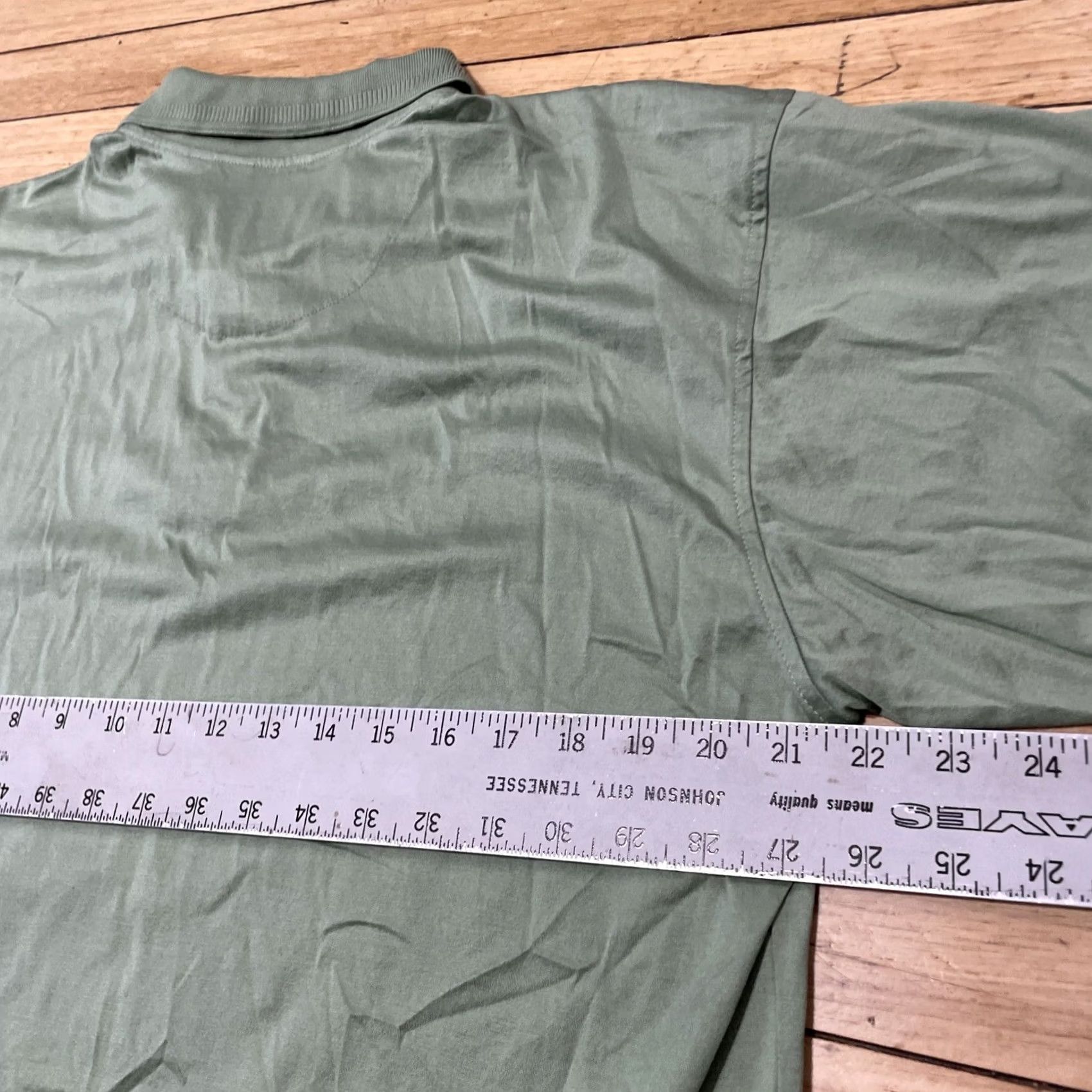 Marks & Spencer MARKS & SPENCER Polo Shirt Men L Green Stretch 60/20 Cotton Polo Shirt L Green, Short Sleeve, Premium, Casual, Classic, Preppy, Sports Mens Size US L / EU 52-54 / 3 - 6 Thumbnail