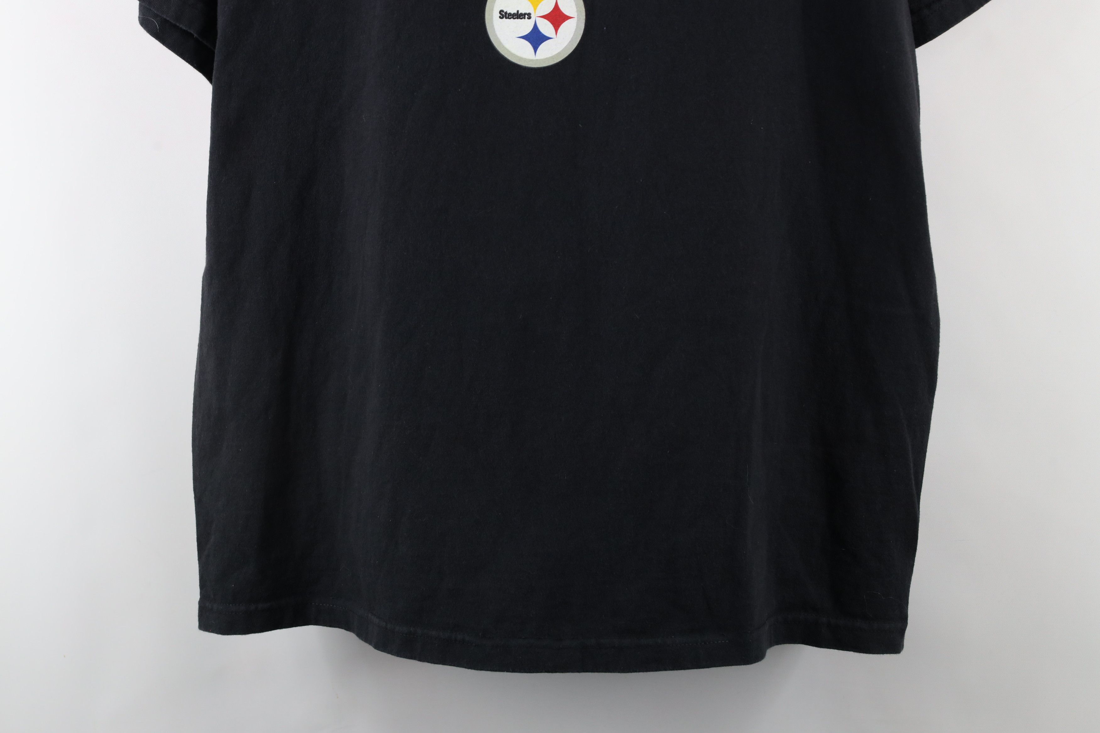 Vintage Vintage Spell Out Pittsburgh Steelers Football T-Shirt Black Size US L / EU 52-54 / 3 - 3 Thumbnail