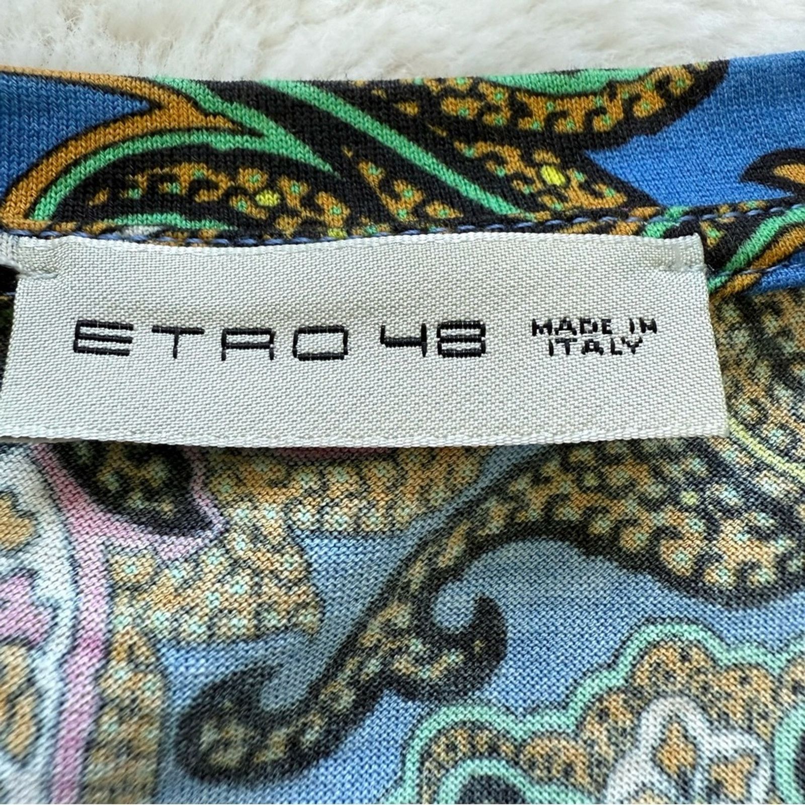 Etro ETRO cotton women Tshirt size L Authentic Retail 480$ Size L / US 10 / IT 46 - 4 Thumbnail