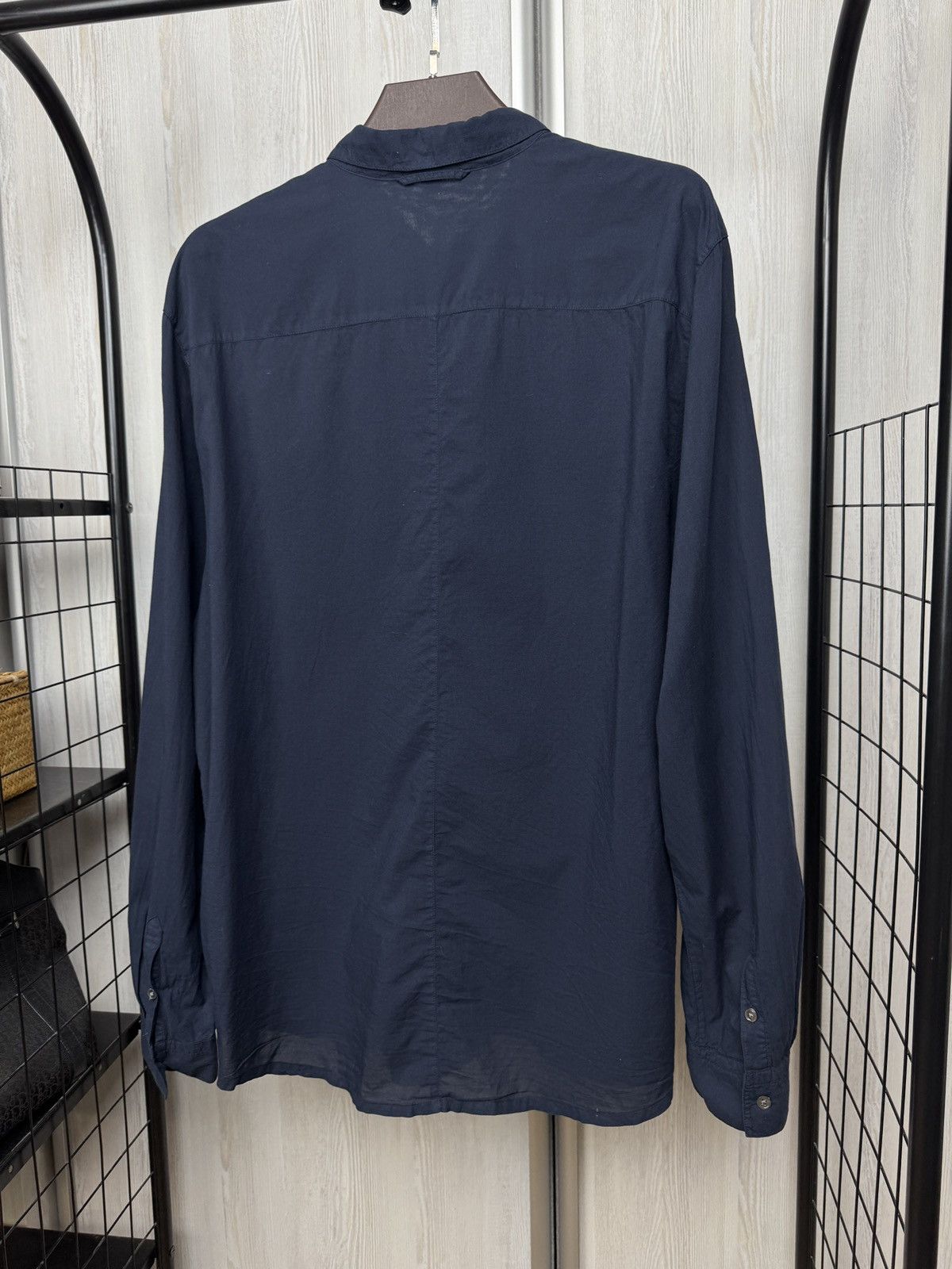 James Perse Standard James Perse solid navy blue vintage rare ls shirt Size US XXL / EU 58 / 5 - 7 Thumbnail