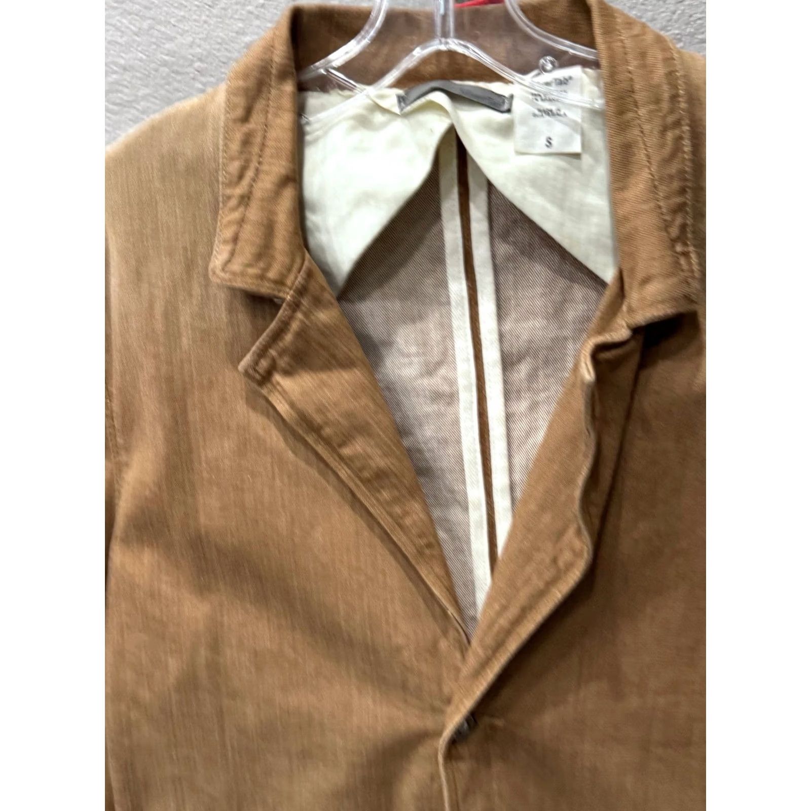 Denime Levis Silver Tab Tan Denim Jacket Coat Small S Blazer Men XS? Size US S / EU 44-46 / 1 - 6 Thumbnail