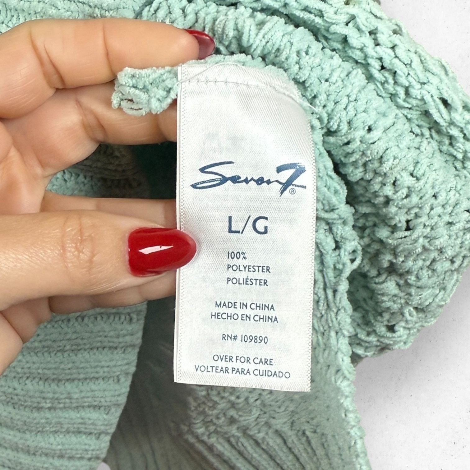 Seven 7 Seven 7 Knitted Mint Sweater Women's Size L Very Soft Size L / US 10 / IT 46 - 7 Thumbnail