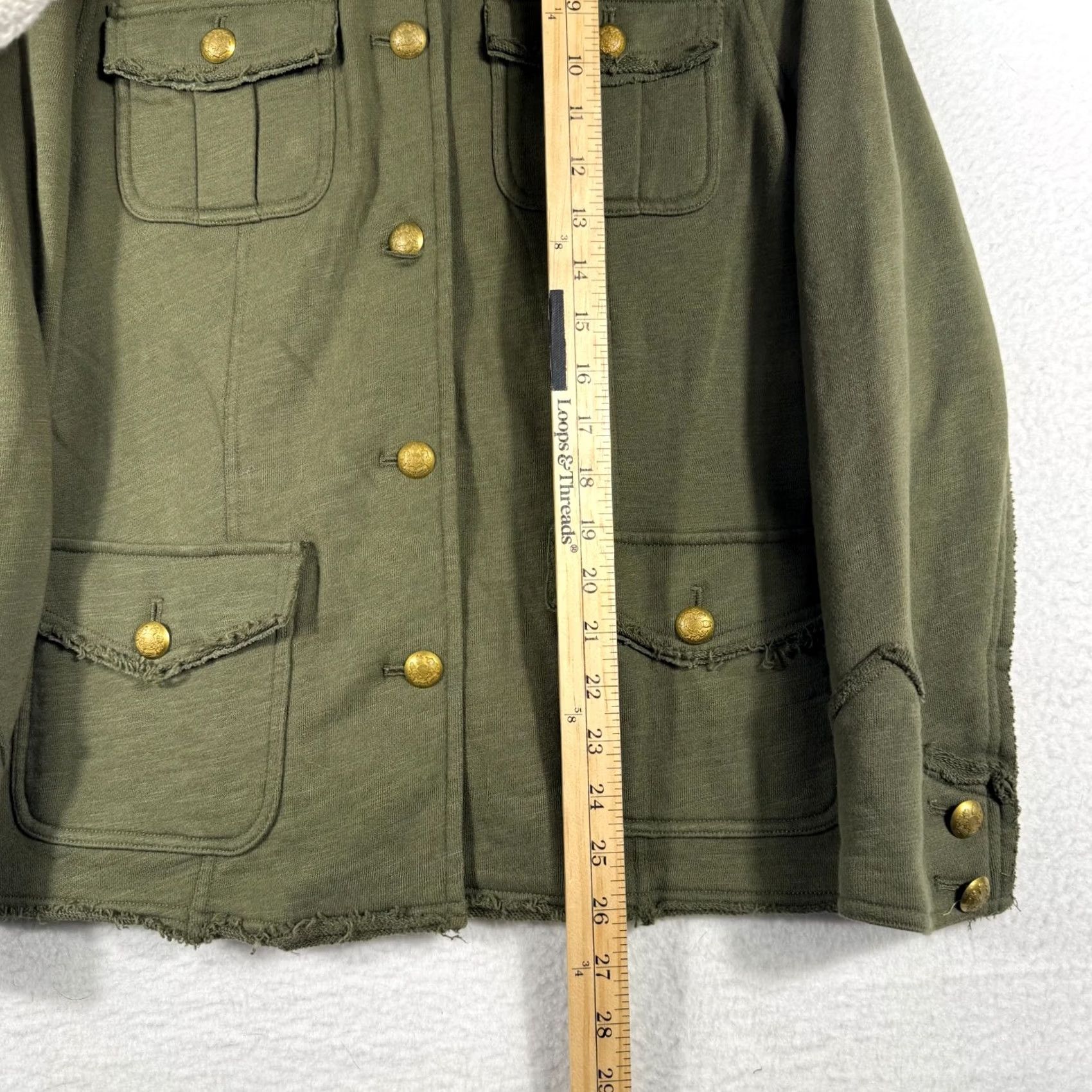Ralph Lauren Ralph Lauren Womens Jacket Army Military Field Terry Utility Gold Buttons Green Pink? No Pattern Size M / US 6-8 / IT 42-44 - 7 Thumbnail
