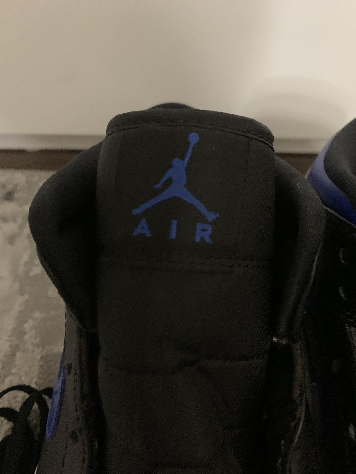 Jordan Brand Air Jordan 1 Mid Black Royal Size US 11 / EU 44 - 3 Thumbnail