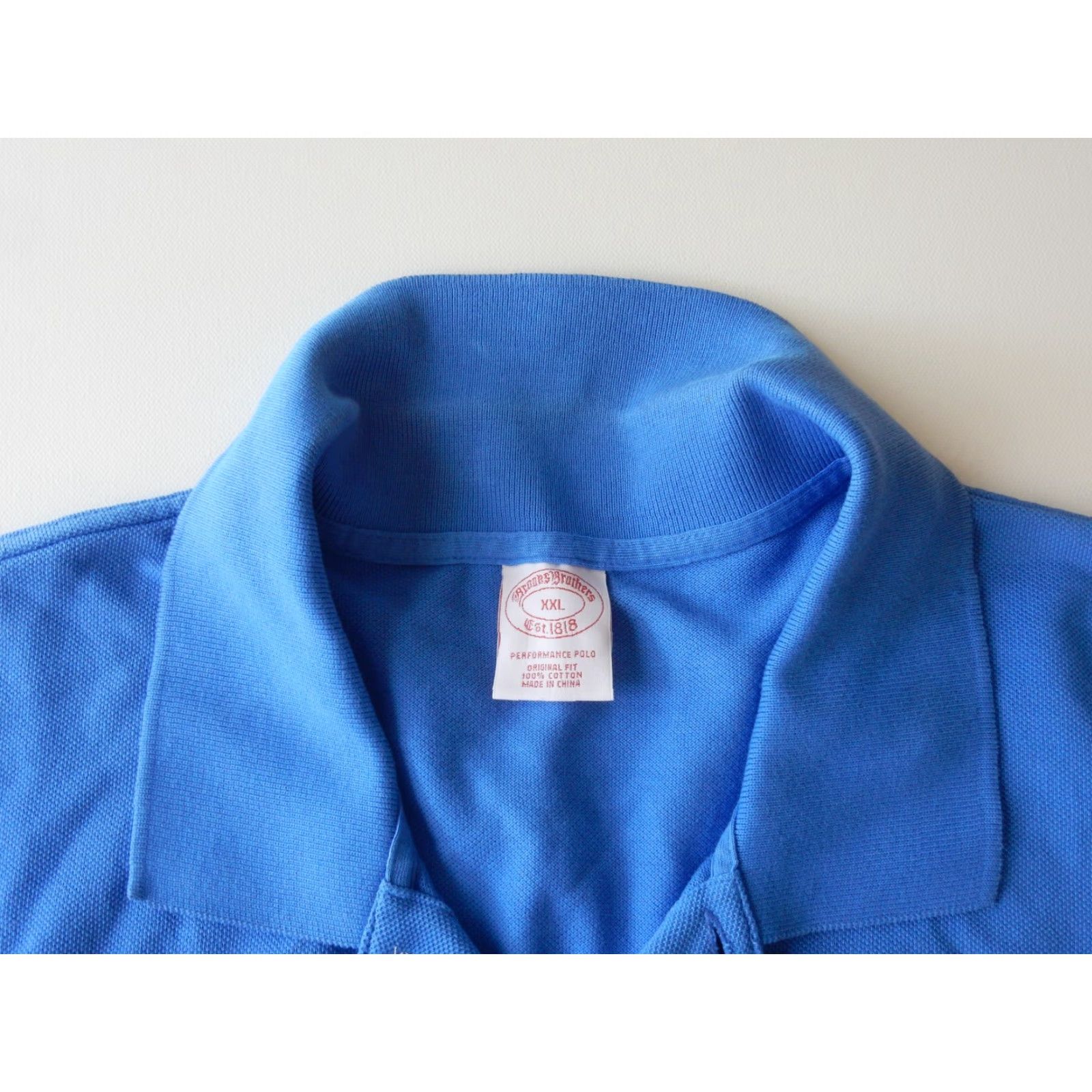 Brooks Brothers Brooks Brothers Polo Shirt Men XXL Short Sleeve Solid 100% Cotton Blue Size US XXL / EU 58 / 5 - 5 Thumbnail