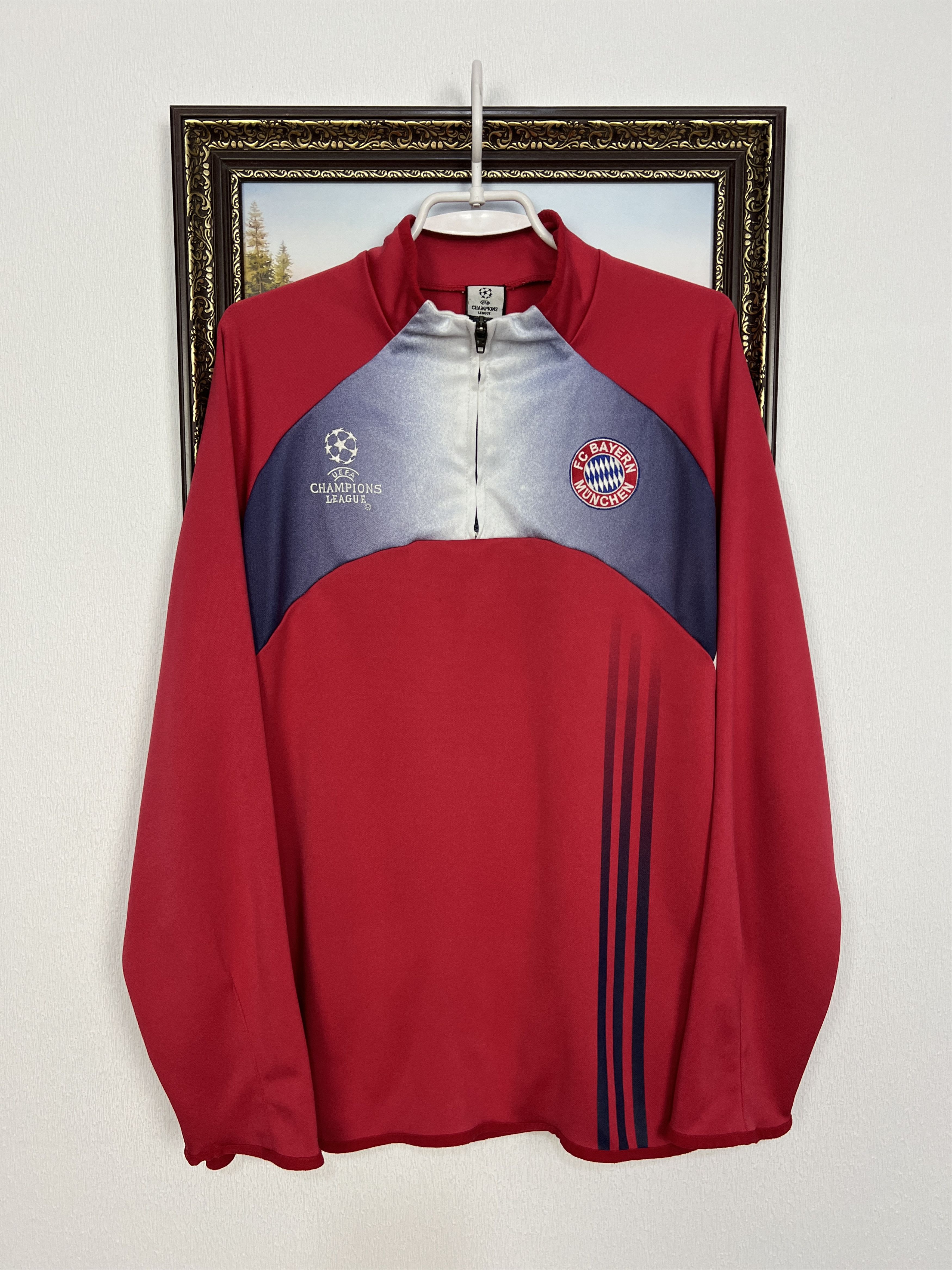 Adidas Vintage Bayern Munich Football Jacket Soccer Track Top Rare Size US M / EU 48-50 / 2 - 1 Thumbnail