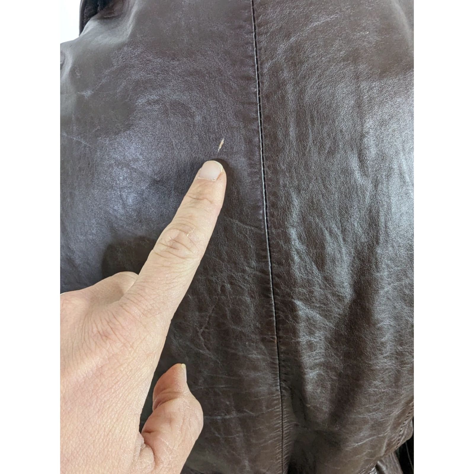 Vintage Vintage 70s Leather Jacket Medium Brown Belted Sherpa Lined Coat User: Vintage 70s Leather Jacket Medium Brown Belted Sherpa Lined Coat Size M / US 6-8 / IT 42-44 - 4 Thumbnail