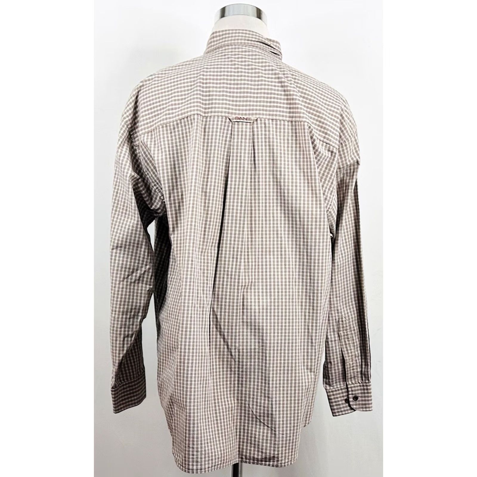 Gant Gant Shirt XL Desert Poplin Beige Plaid Button-Down 100% Cotton Safari Outdoors Mens Regular Junior? Size US XL / EU 56 / 4 - 5 Thumbnail