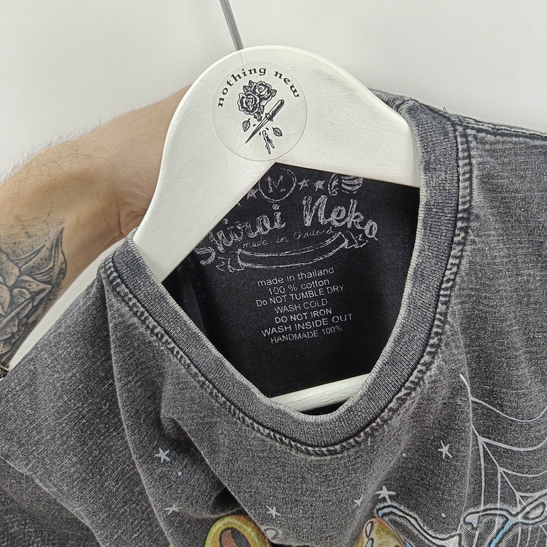 Ed Hardy shiroi neko Mens T-Shirt full print skull Size US M / EU 48-50 / 2 - 7 Thumbnail