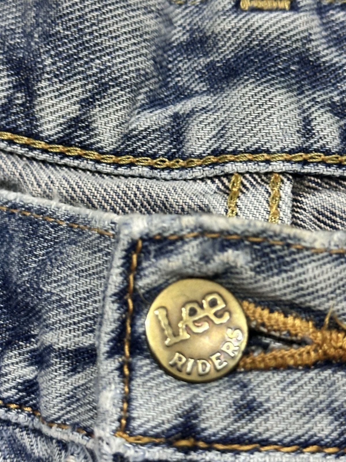 Vintage Lee Distressed Jeans Baggy Loose Style Faded Wash