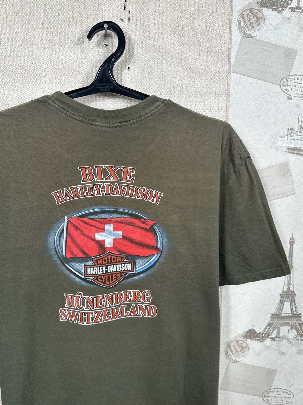 Harley Davidson Vintage Harley Davidson T shirt Swiss Biker USA XL Green Size US XL / EU 56 / 4 - 13 Thumbnail
