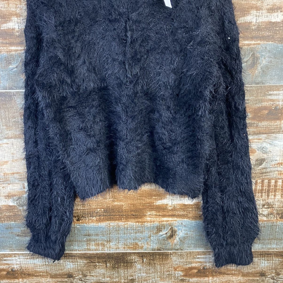Homespun Knitwear DL Nice Claup Black shaggy fur Mohair Knitwear #C1110 Size M / US 6-8 / IT 42-44 - 3 Thumbnail