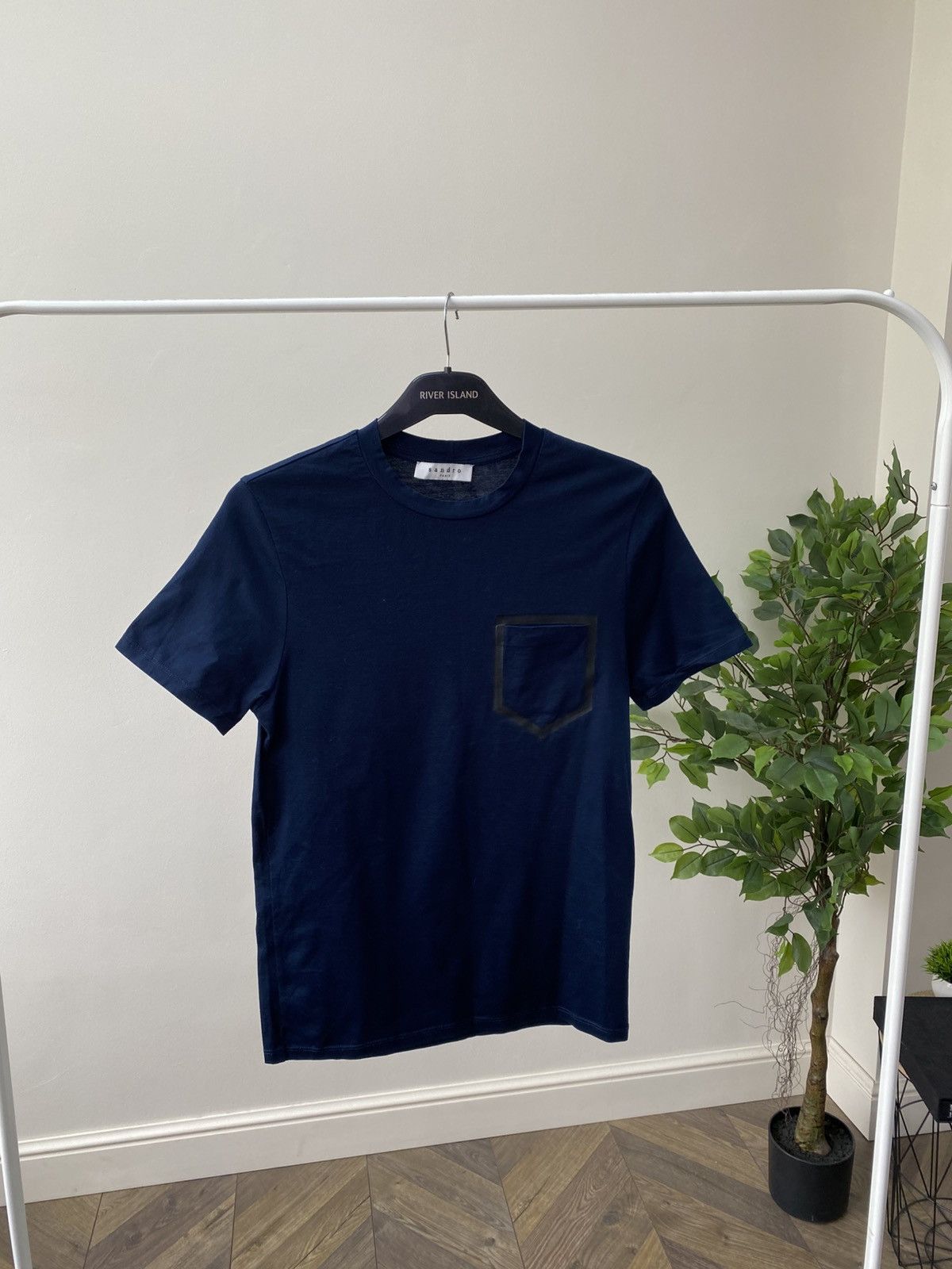 Designer × Sandro × Vintage Vintage Sandro CERTIFIED LINEN T-SHIRT Size US XS / EU 42 / 0 - 2 Thumbnail