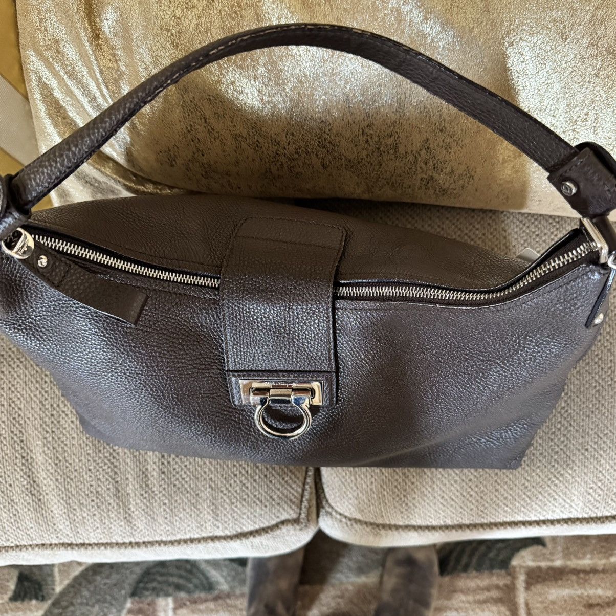 Salvatore Ferragamo Salvatore Ferragamo Leather hobo style Shoulder Bag Size ONE SIZE - 6 Thumbnail
