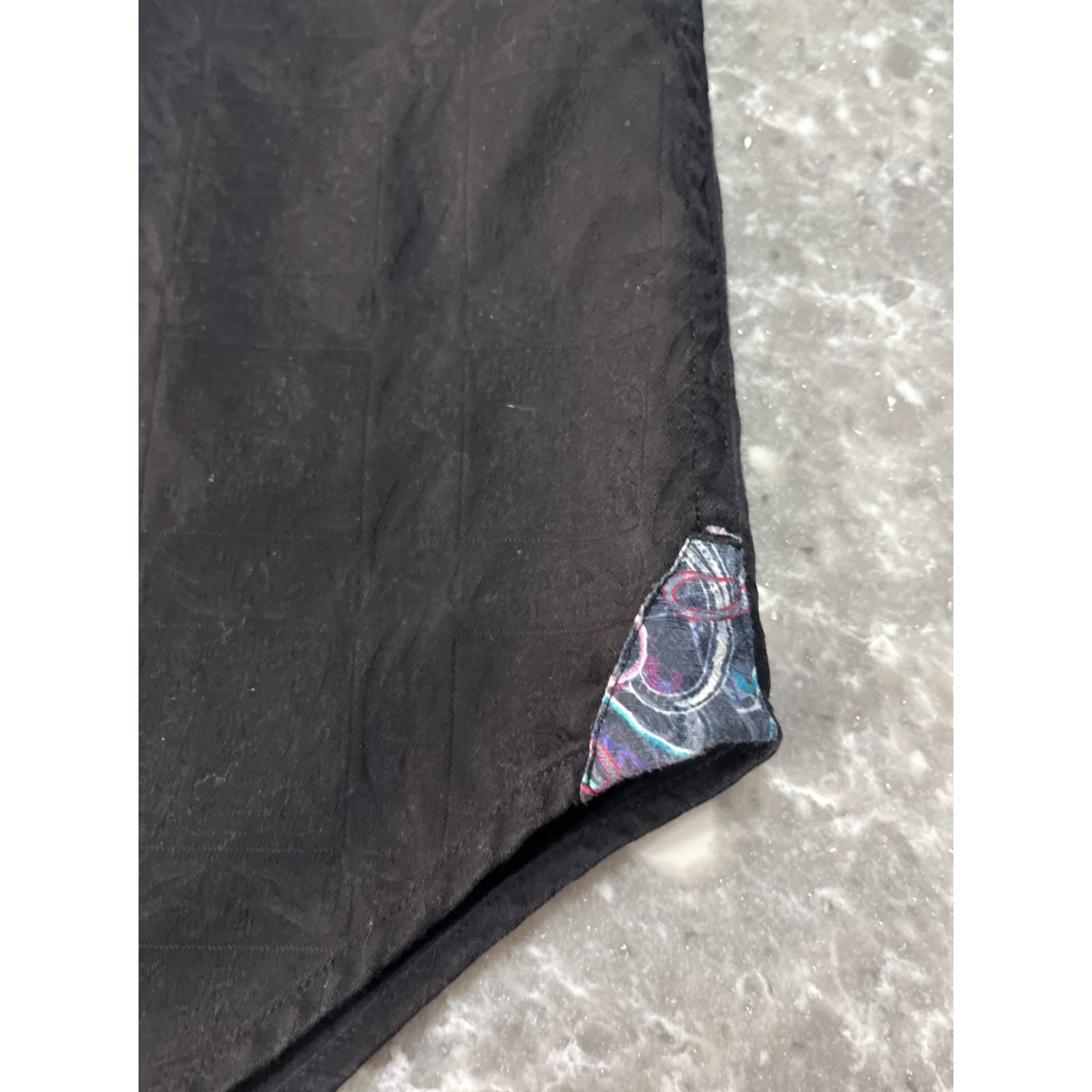 Robert Graham Robert Graham Shirt Mens XL Button-Down Paisley Black Texture Size US XL / EU 56 / 4 - 2 Thumbnail