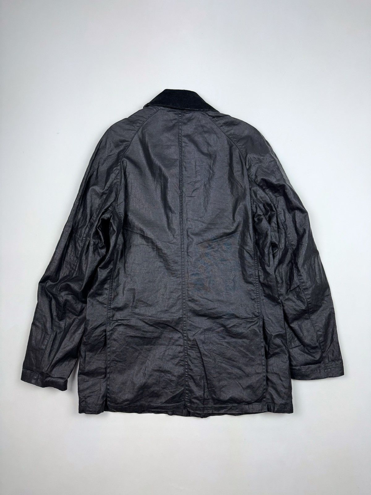 Barbour Barbour Keats Black Linen/Polyurethane Coat Jacket Size US S / EU 44-46 / 1 - 18 Thumbnail