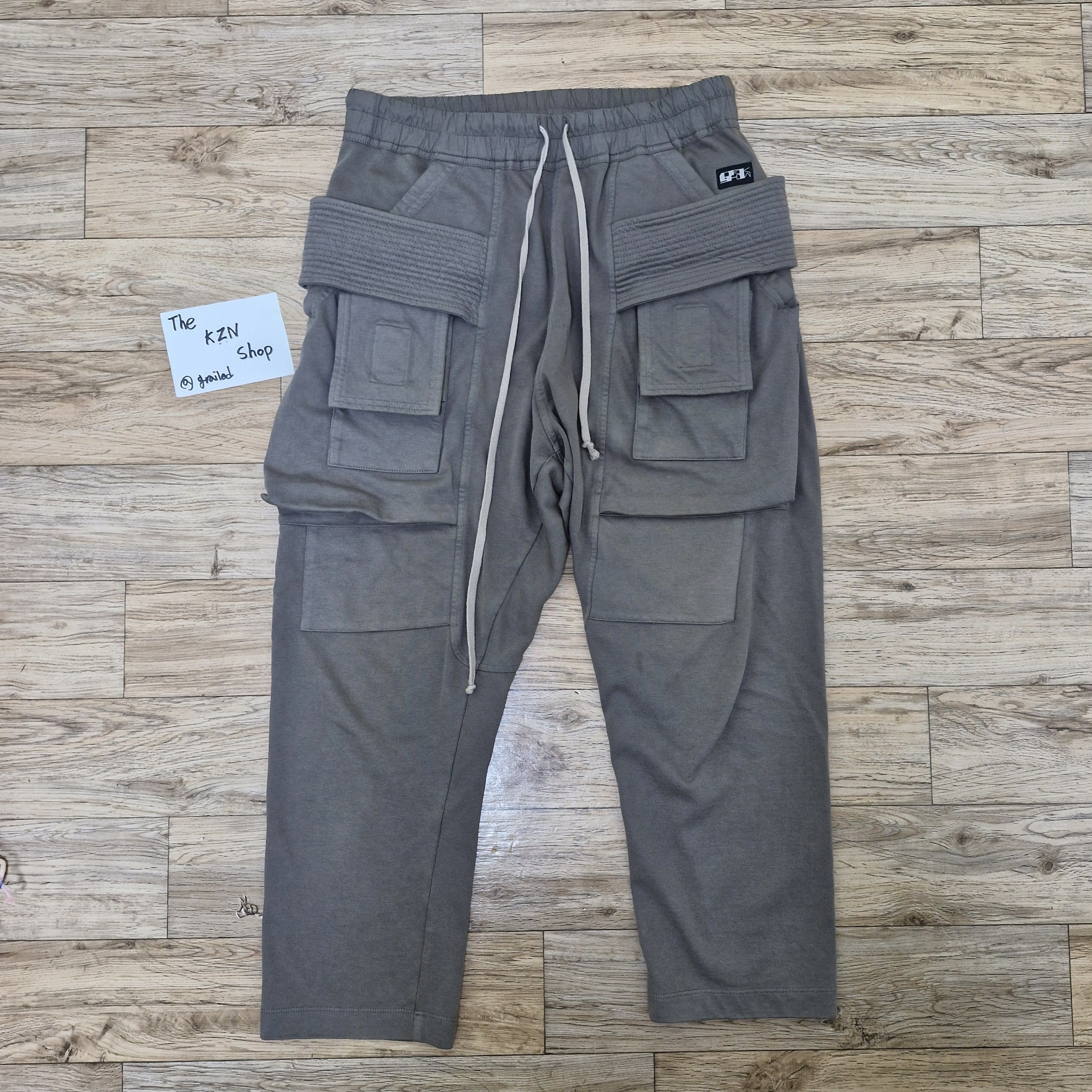 Rick Owens Drkshdw 13fw dark dust creatch cargo pants Travis Scott