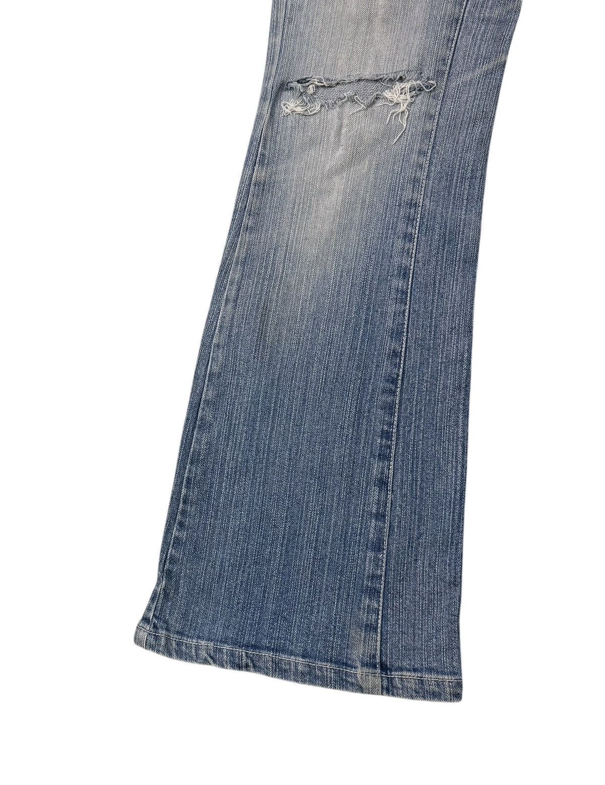If Six Was Nine Vintage Blancafe Bootcut Distressed Denim Pants Size 28" / US 6 / IT 42 - 3 Thumbnail