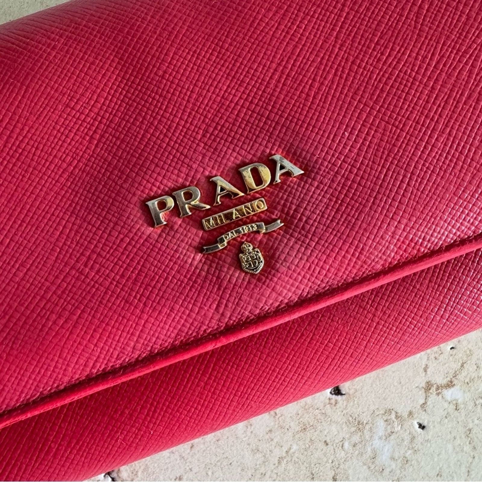 Prada PRADA Milano Pink Long Wallet, Authentic Size ONE SIZE - 3 Thumbnail